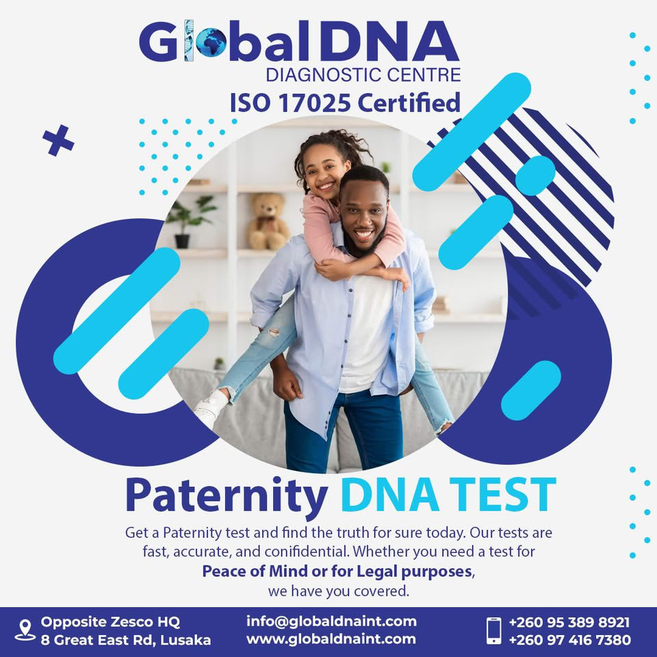 Global DNA Zambia Facebook ad: At Global DNA, we empower you to find…