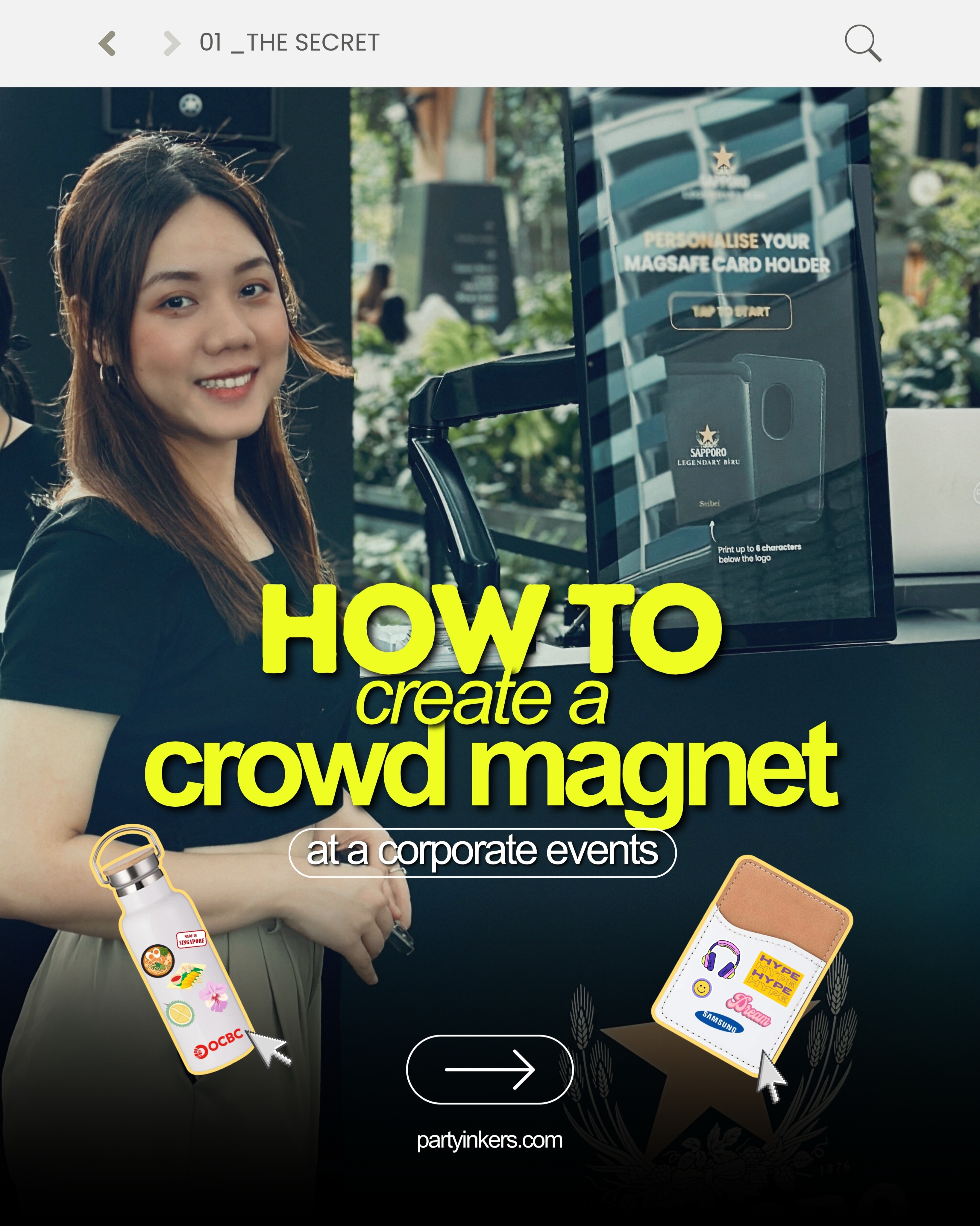 PartyInkers - Live T-Shirt and Event Printer Facebook ad: Want to know the secret to creating a…