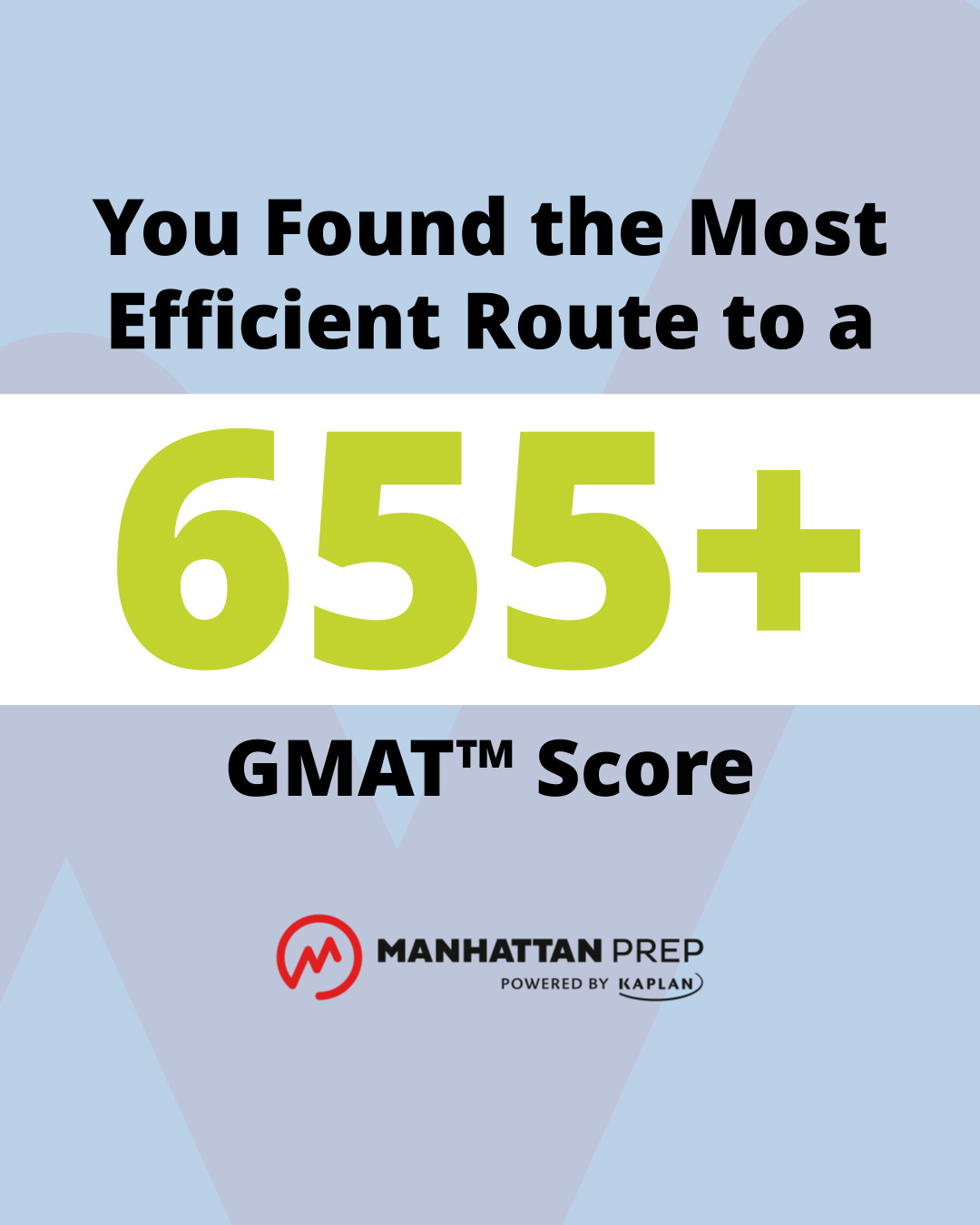 Manhattan Prep Facebook ad: Follow Our Lead. Reach the Top 10%
