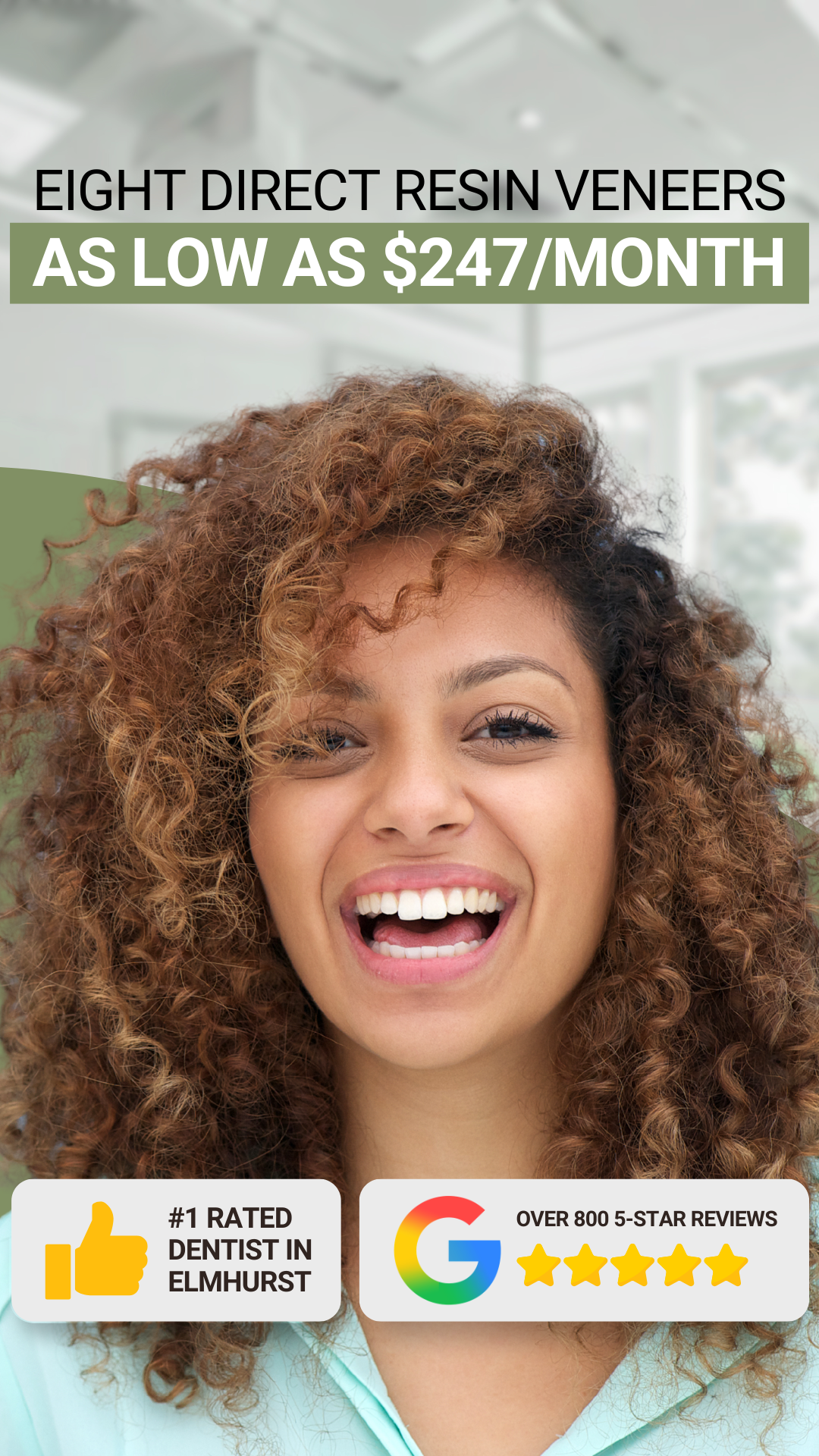 Cottage Hill Dental Care Facebook ad: Get Veneer Pricing