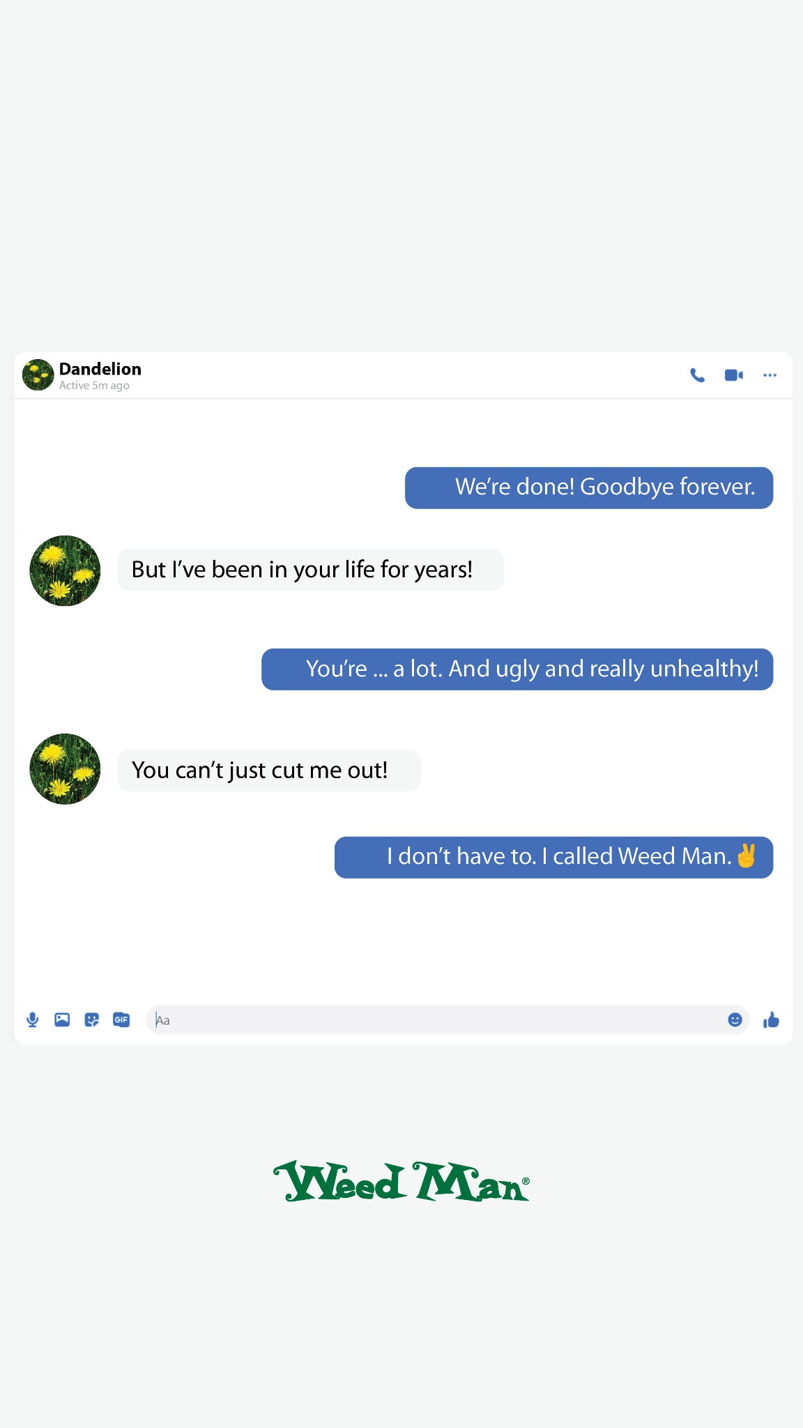 Weed Man USA Facebook ad