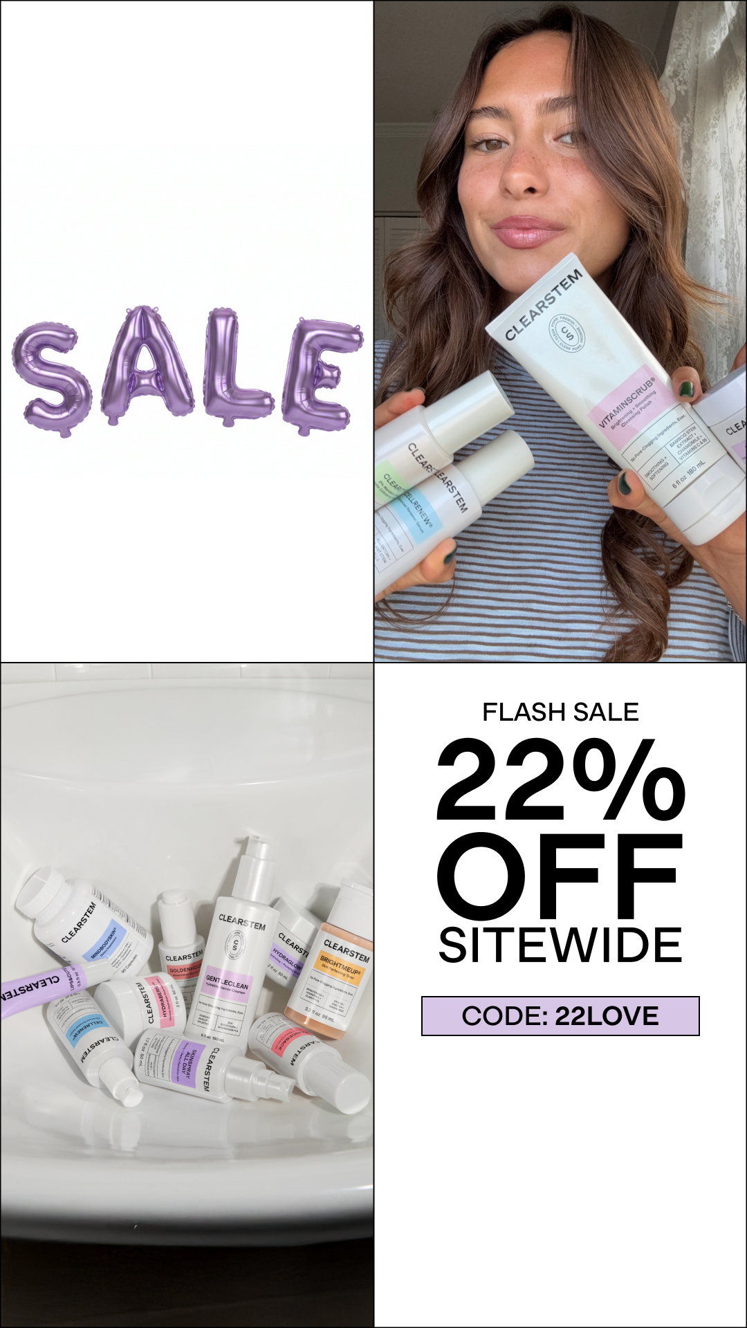 CLEARSTEM Skincare Facebook ad