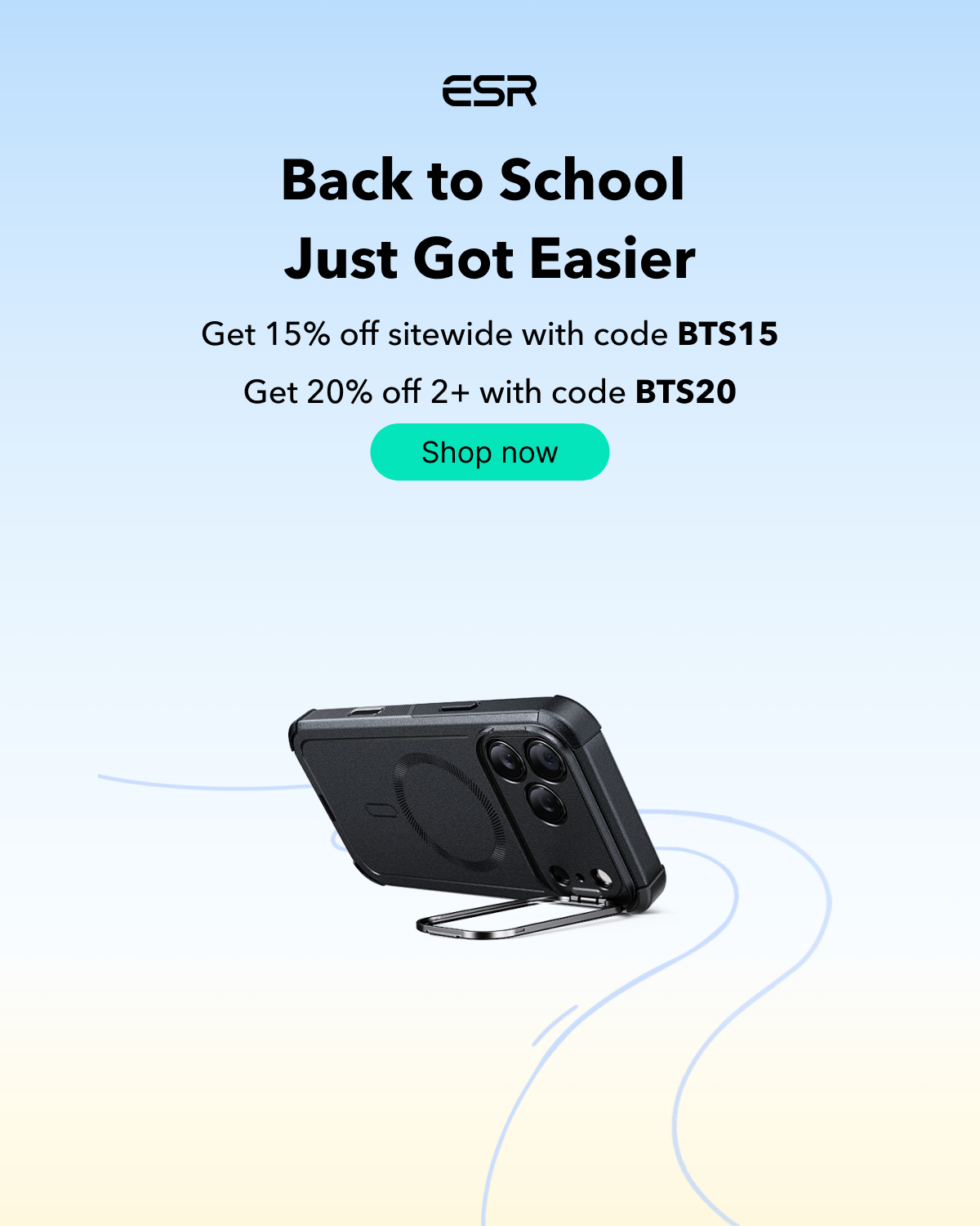 ESRTech Facebook ad: Up to 25% OFF Phone Accessories