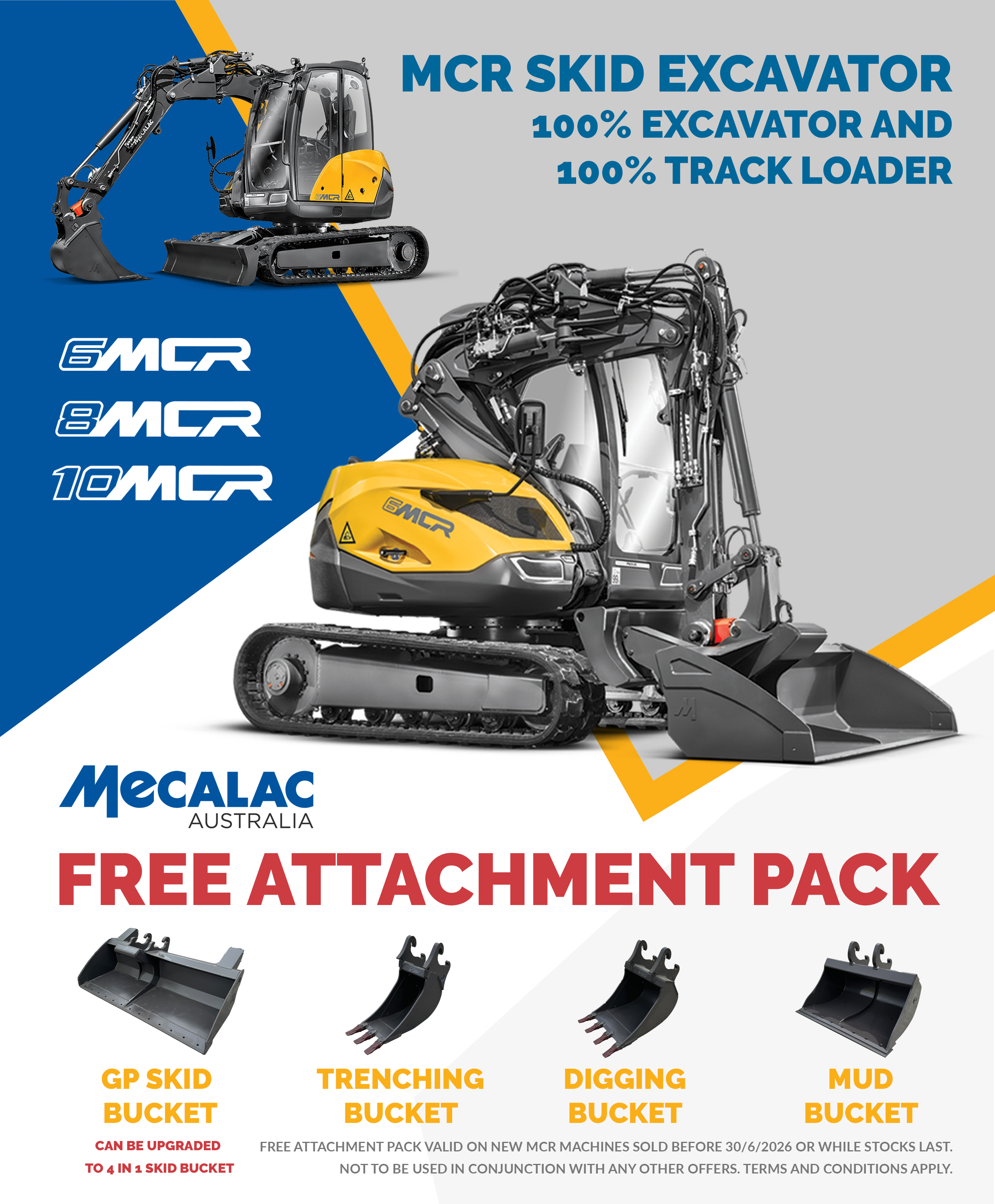 Mecalac Australia Facebook ad: The MECALAC MCR can use any skid steer…
