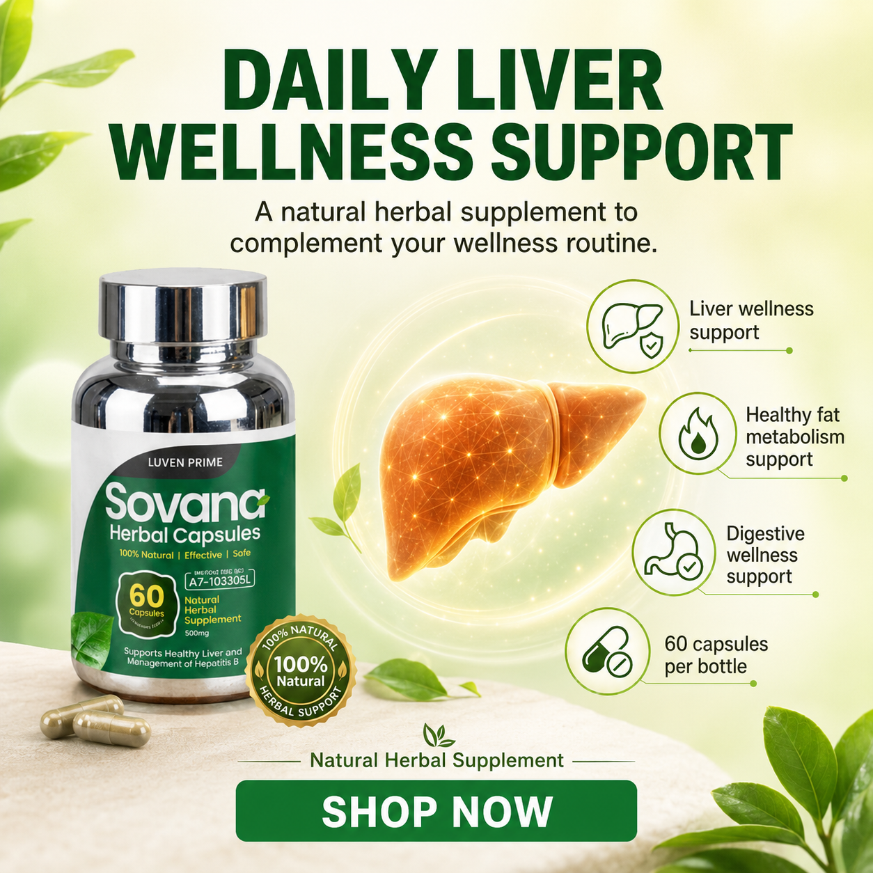 Sovana Herbal Capsules Facebook ad