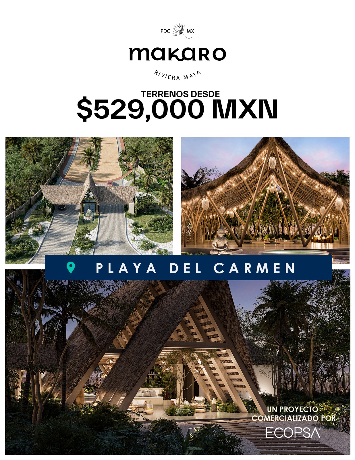 Desarrollos Ecopsa Facebook ad: Aparta tu terreno con solo $10,000 MXN