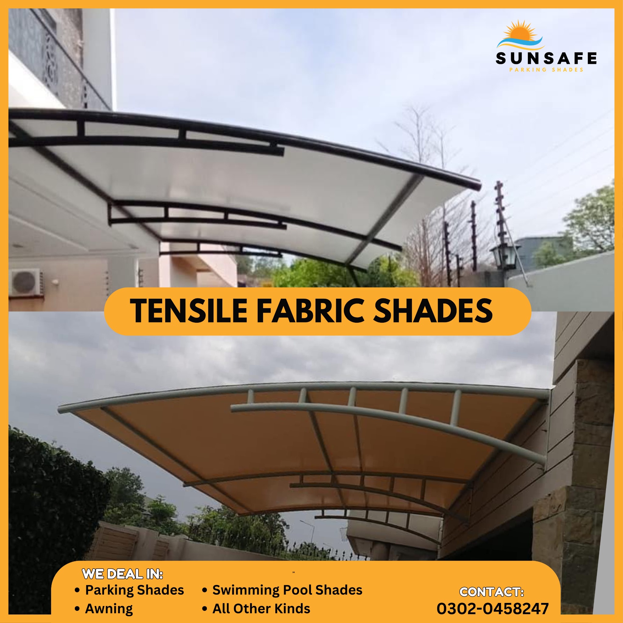 SunSafe Parking Shades Facebook ad: Contact Us Now