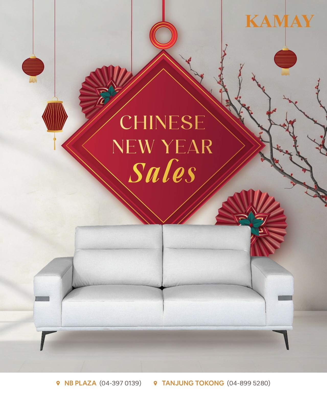KAMAY Furniture Facebook ad: CNY 2026 Prosperity Home Sale