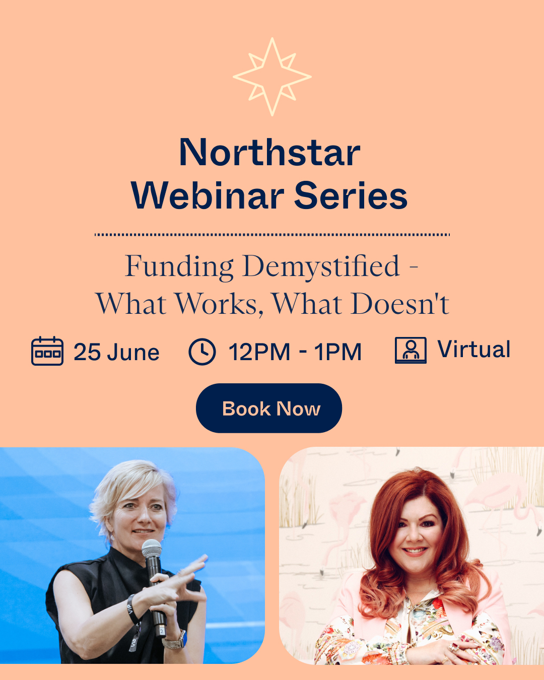 Brisbane Business Hub Facebook ad: Northstar Webinar Series: Funding Demystified - What…