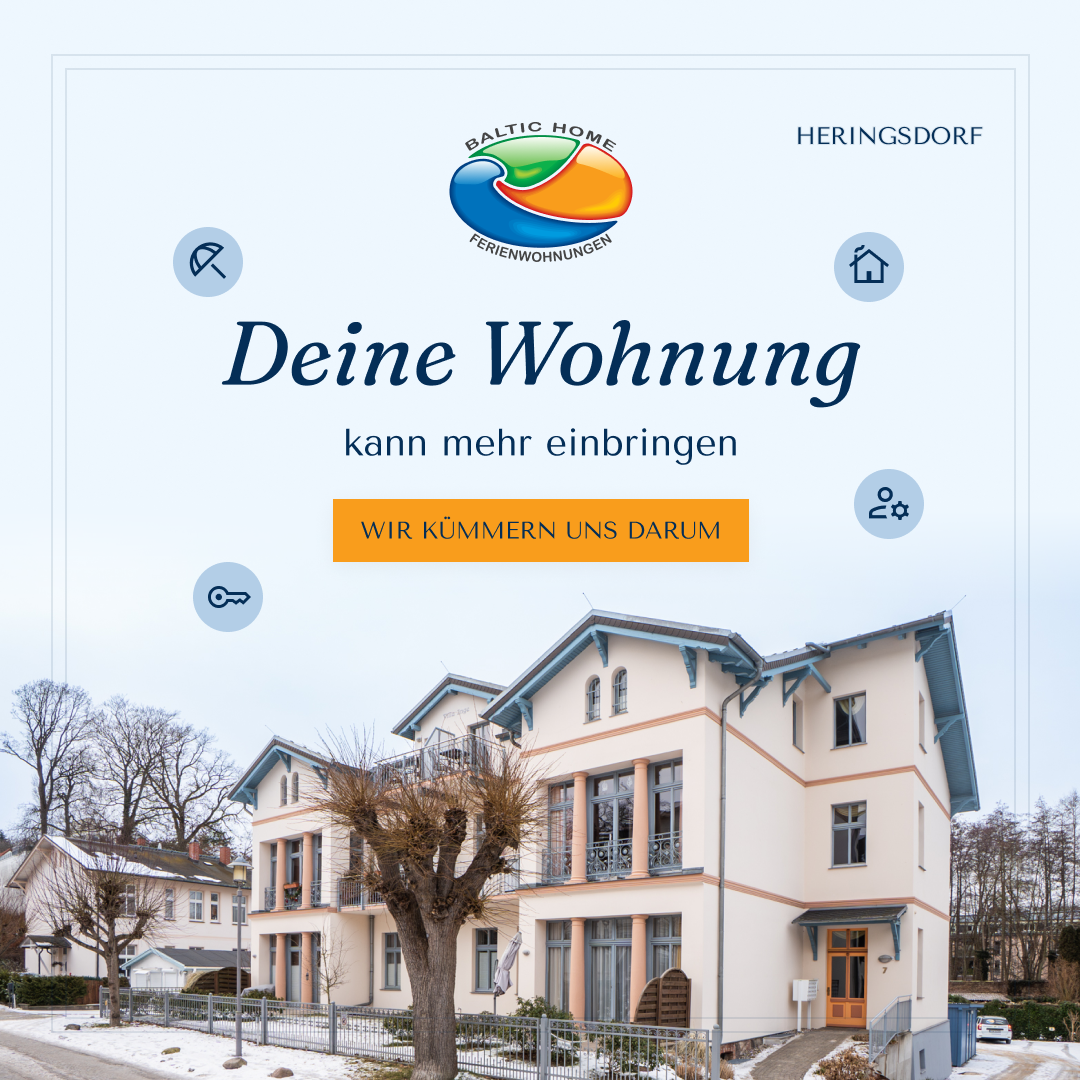 Baltic Home Ferienwohnungen Facebook ad: Starten Sie mit der Vermietung und verdienen Sie Geld.