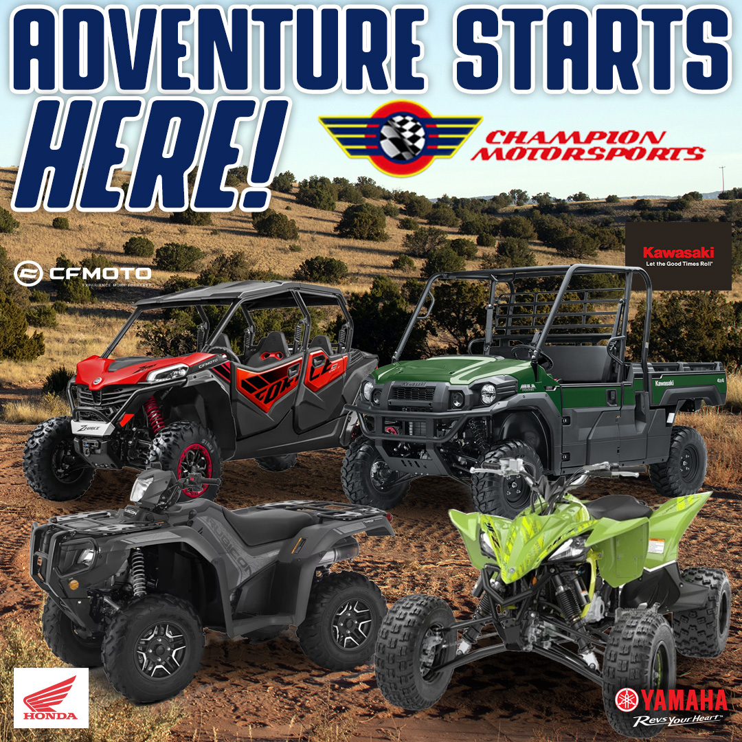 Champion Motorsports Facebook ad: Discover your next adventure with Champion Motorsports…