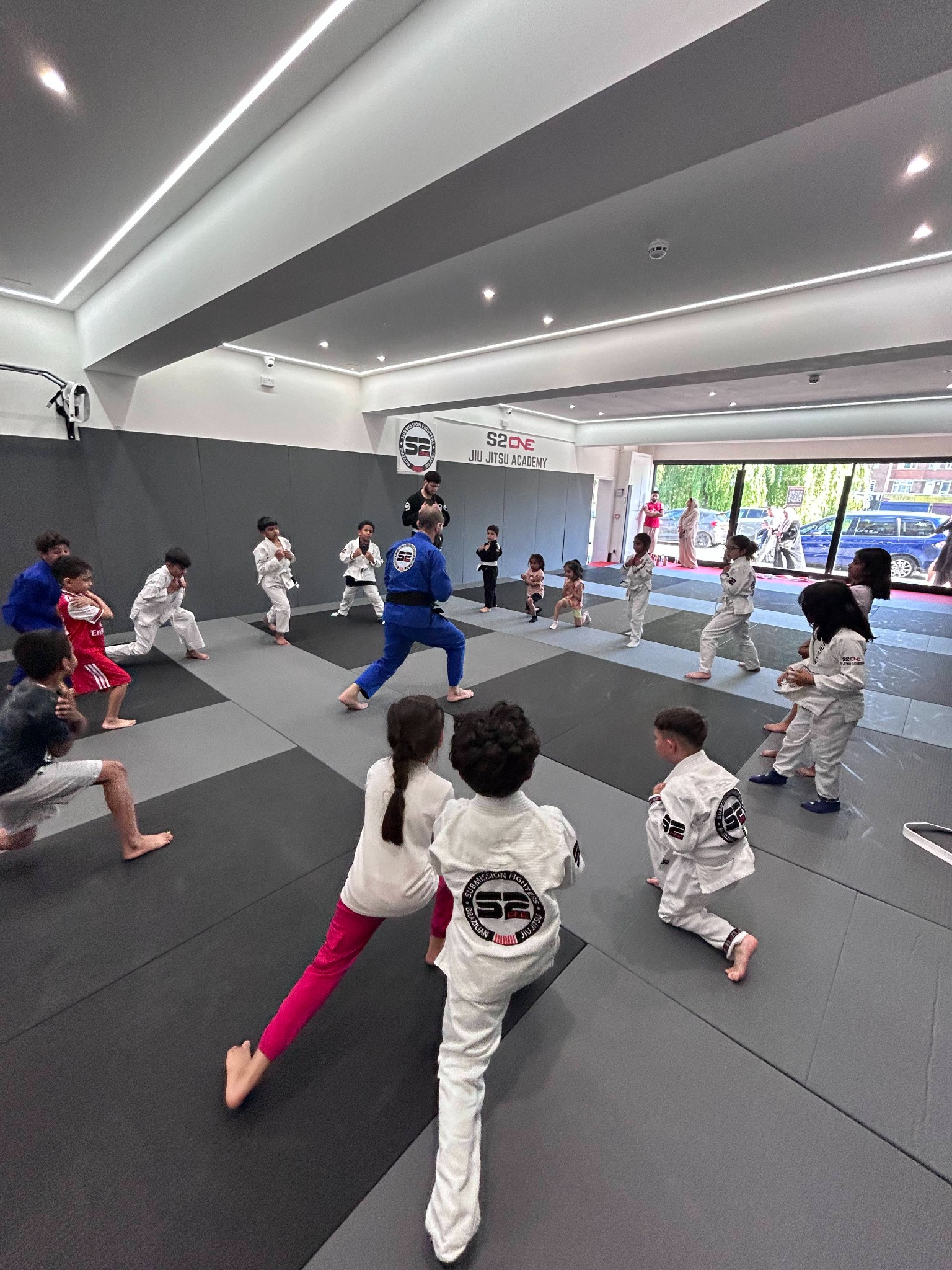 S2one Jiu Jitsu Academy Facebook ad: Edgware and Queensbury parents, imagine your child coming…
