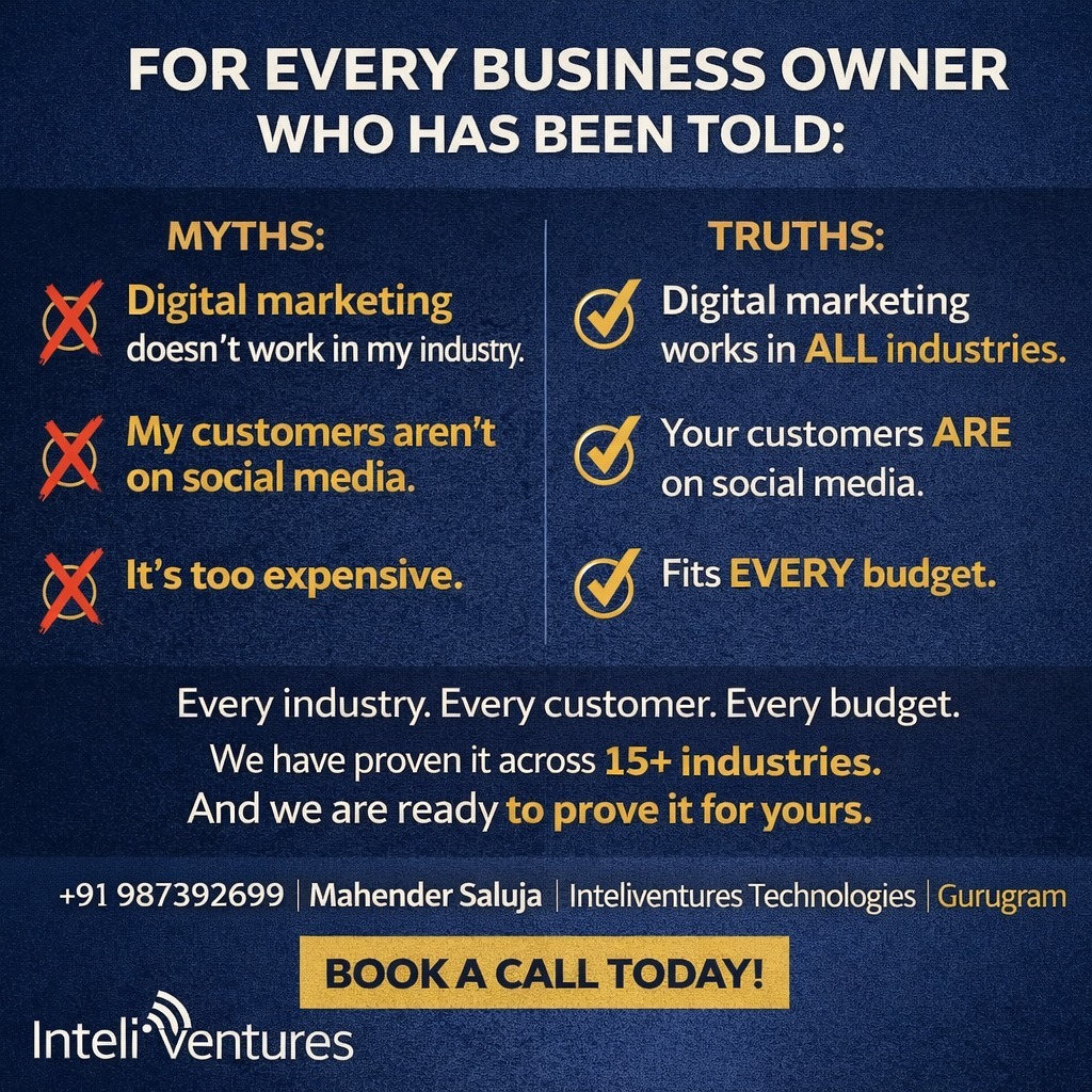 Inteliventures Technologies Facebook ad: Is your business ready to grow, but your…