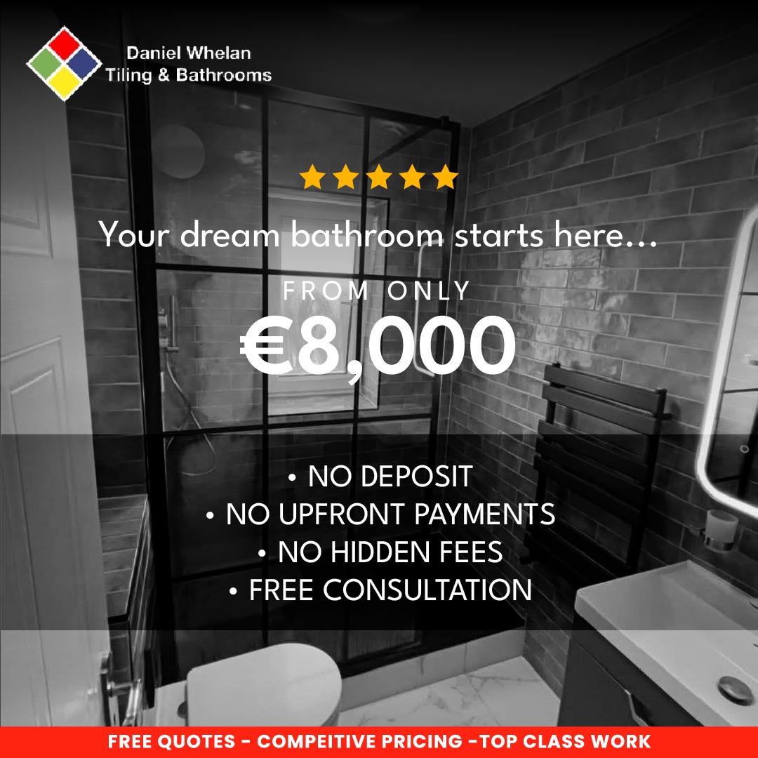 Daniel Whelan Tiling & Bathrooms Facebook ad: Get Your Free Bathroom Renovation Quote
