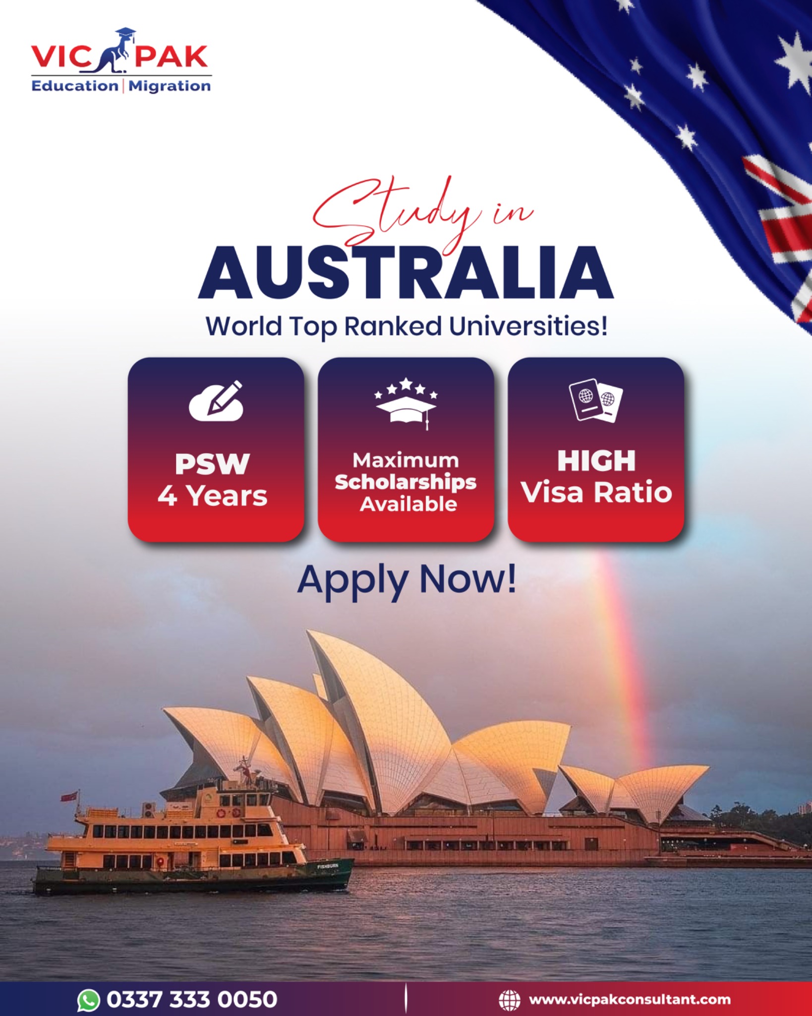 Vicpak - Pakistan Facebook ad: Scholarships Available!