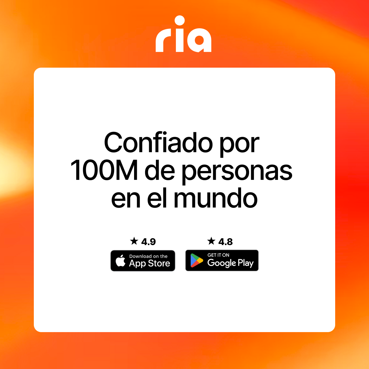 Ria Money Transfer Facebook ad