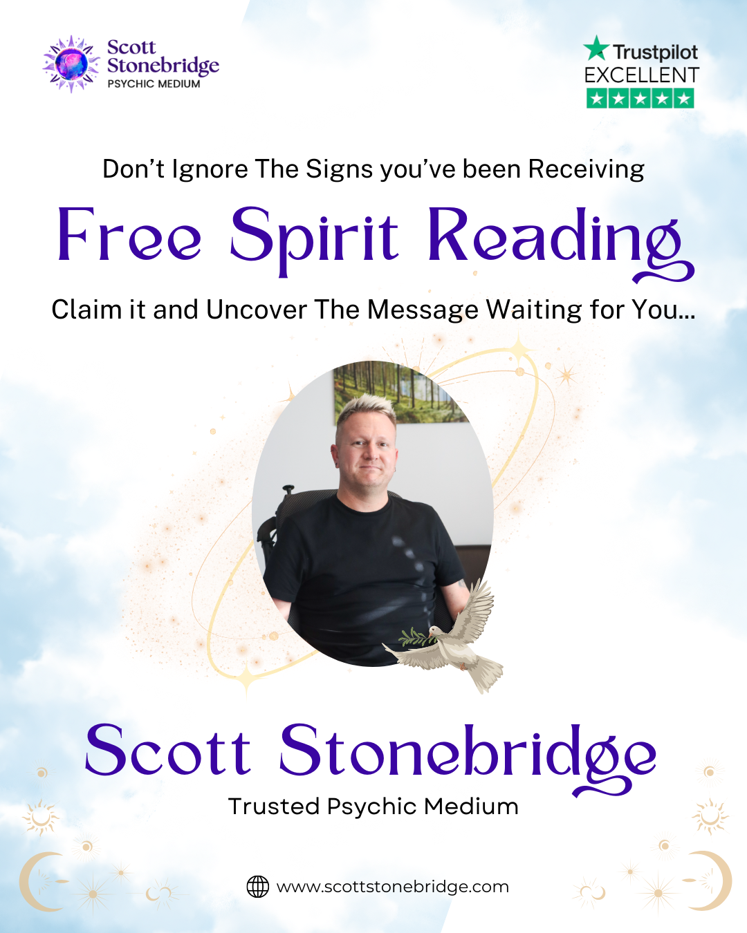 Scott Stonebridge Psychic Medium Facebook ad