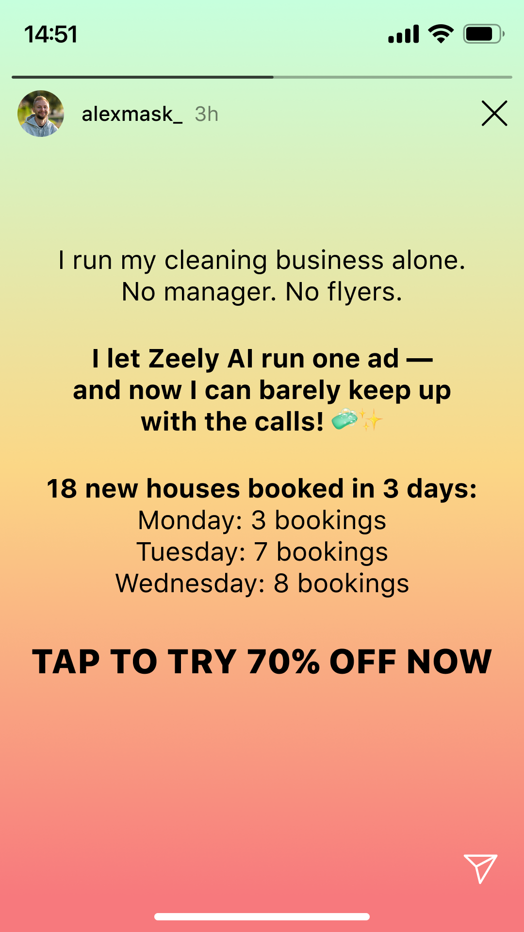 Zeely Facebook ad
