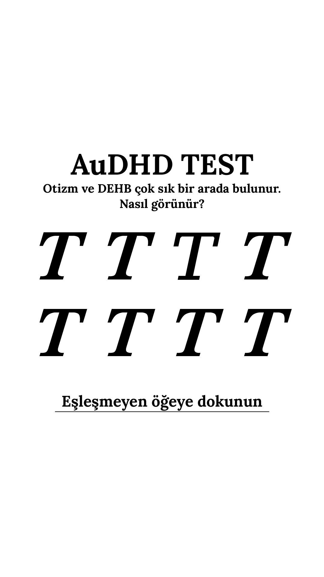 International Brain Test Facebook ad