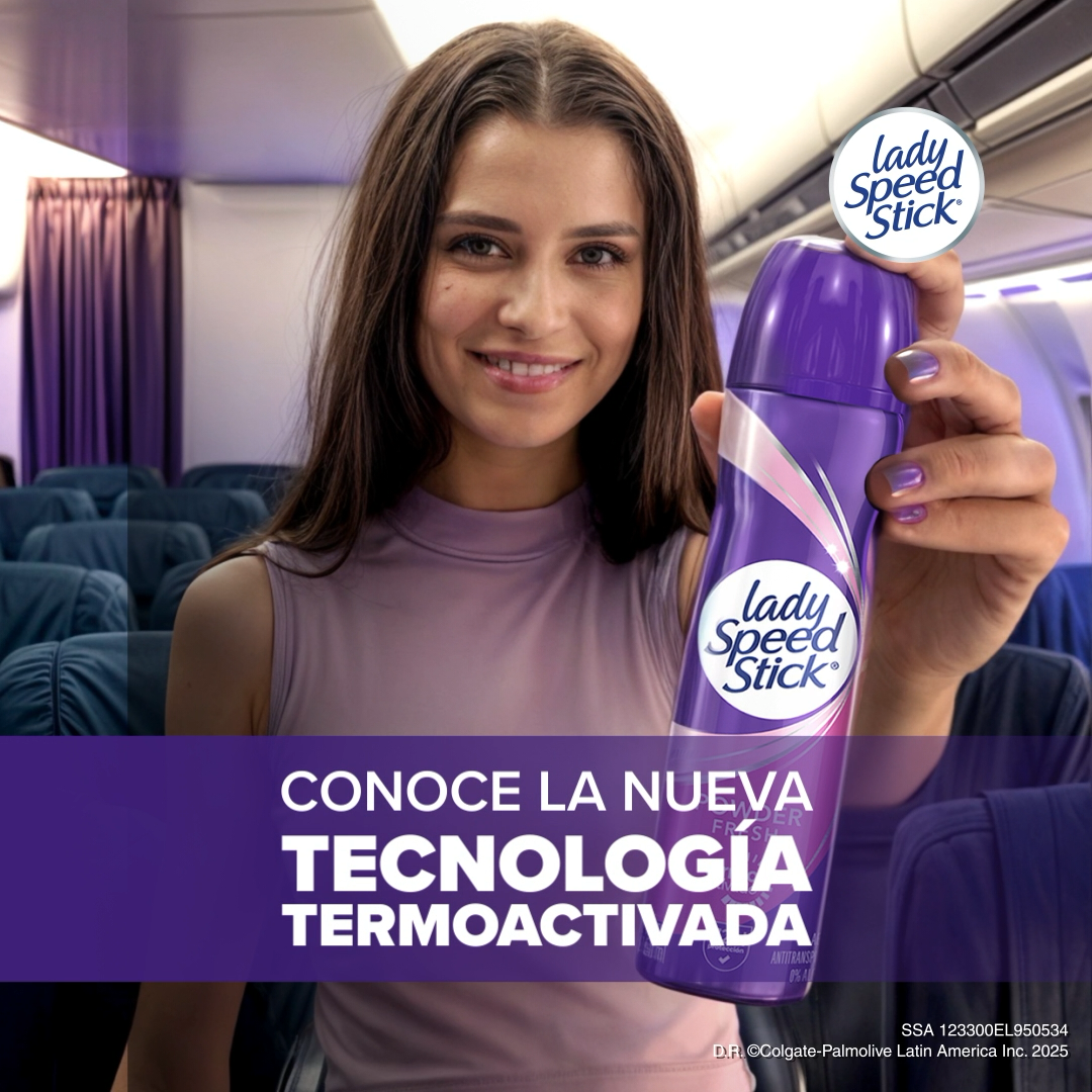 Lady Speed Stick Latinoamérica Facebook ad: ¿Ya conoces la tecnología termoactivada de Lady Speed…