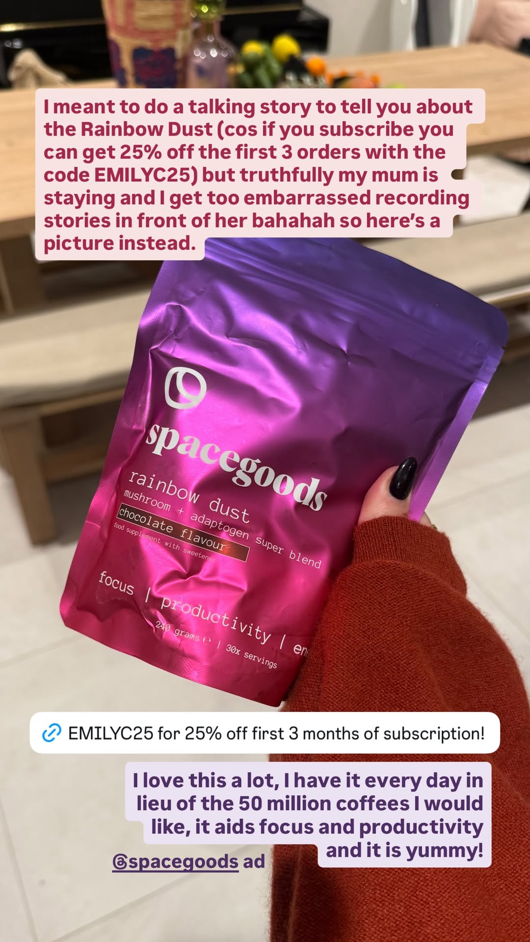 Emily Clarkson Facebook ad
