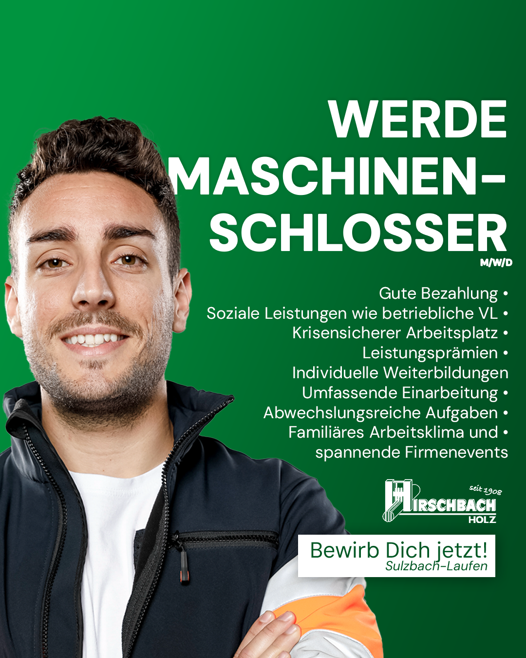 Hirschbach GmbH Facebook ad from Sep 22, 2025