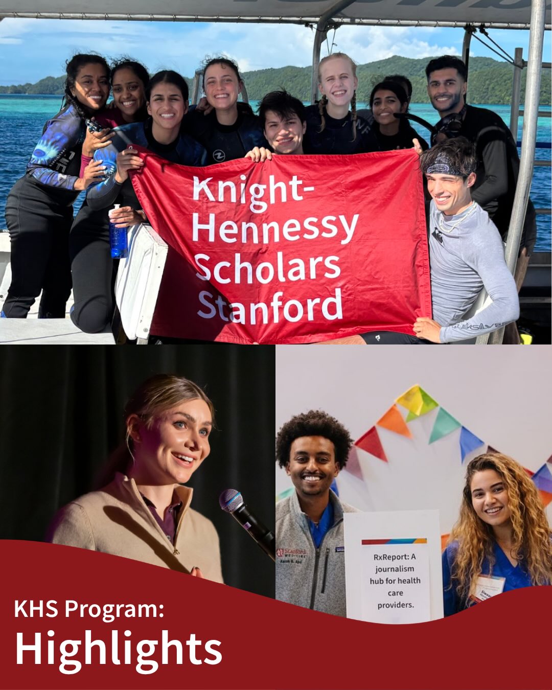 Knight-Hennessy Scholars Facebook ad: The pace and pressure of graduate school can…