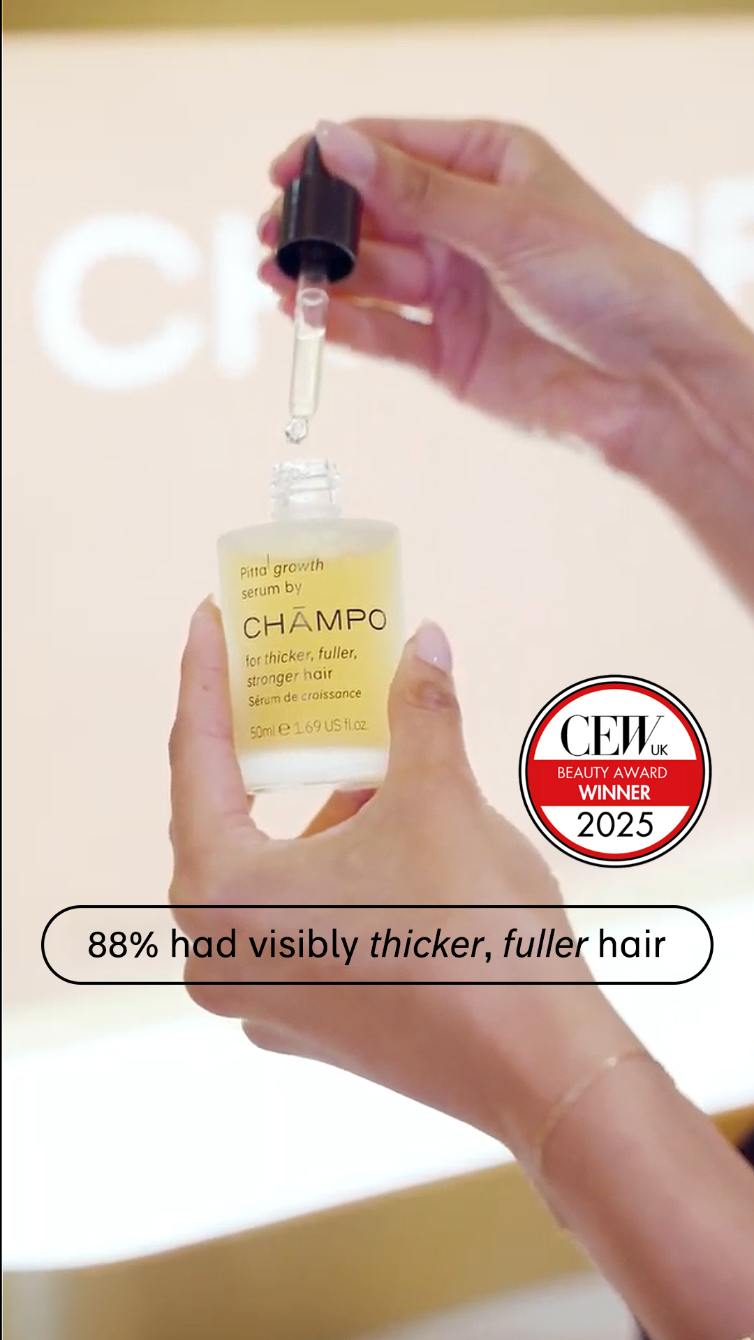 Chāmpo Haircare Facebook ad