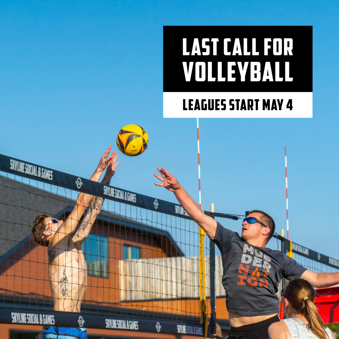 Skyline Social and Games Facebook ad: Last call for volleyball