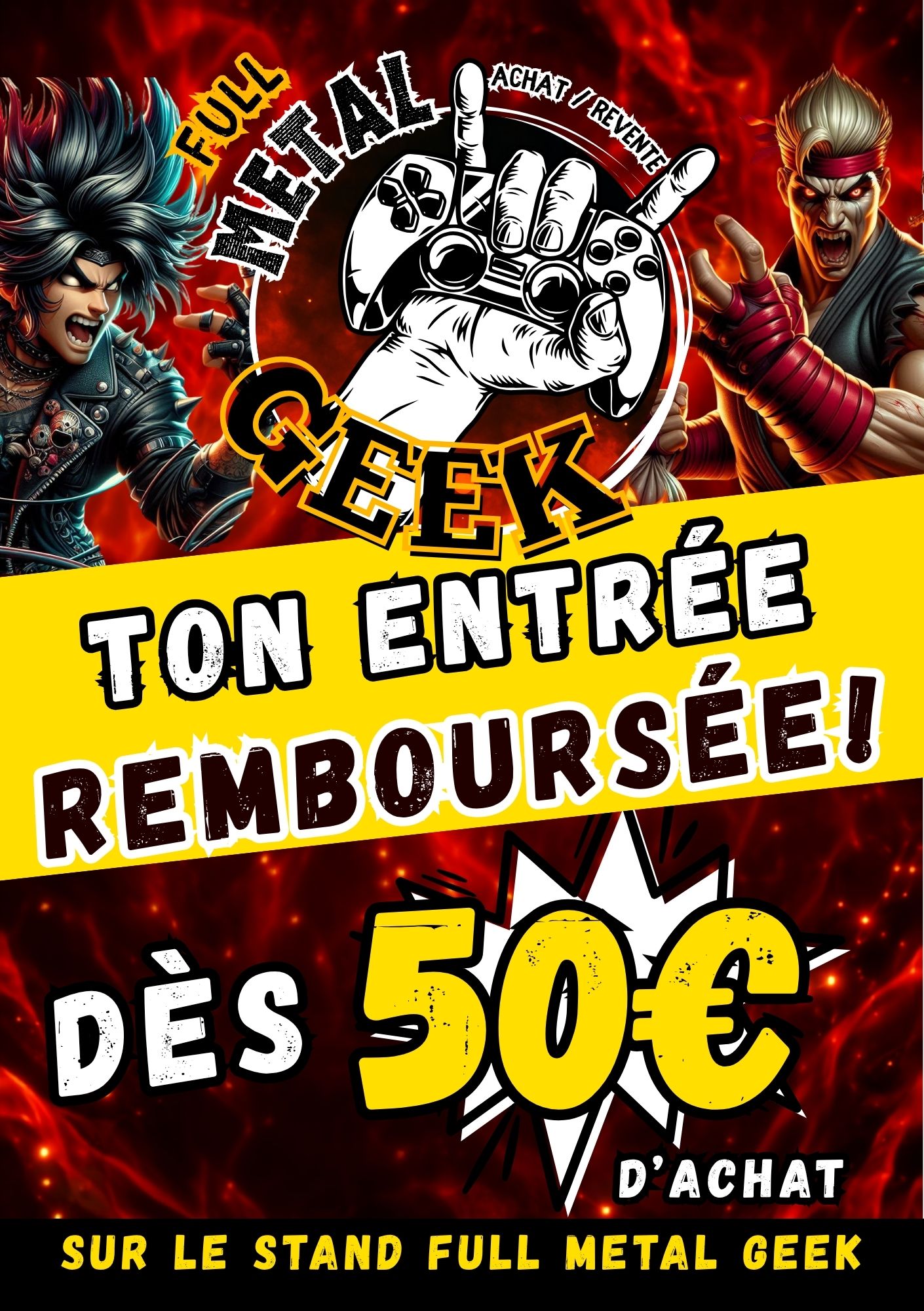 Full Métal Geek Facebook ad: FULL METAL GEEK DÉBARQUE À CLAMECY… ET ON…