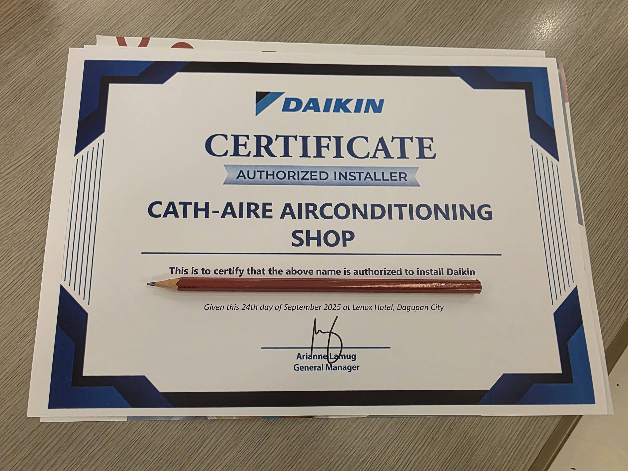 Cath-aire Airconditioning Facebook ad: DAIKIN AIRCON PROMO SALE.