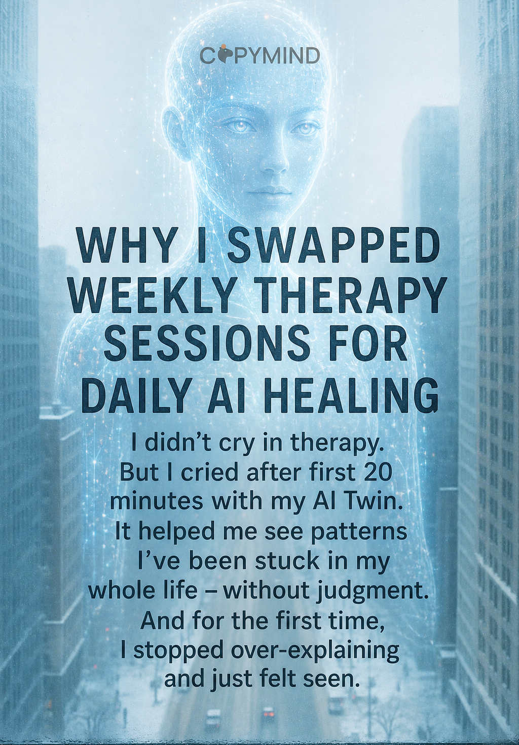 Copymind: AI twin for therapy Facebook ad
