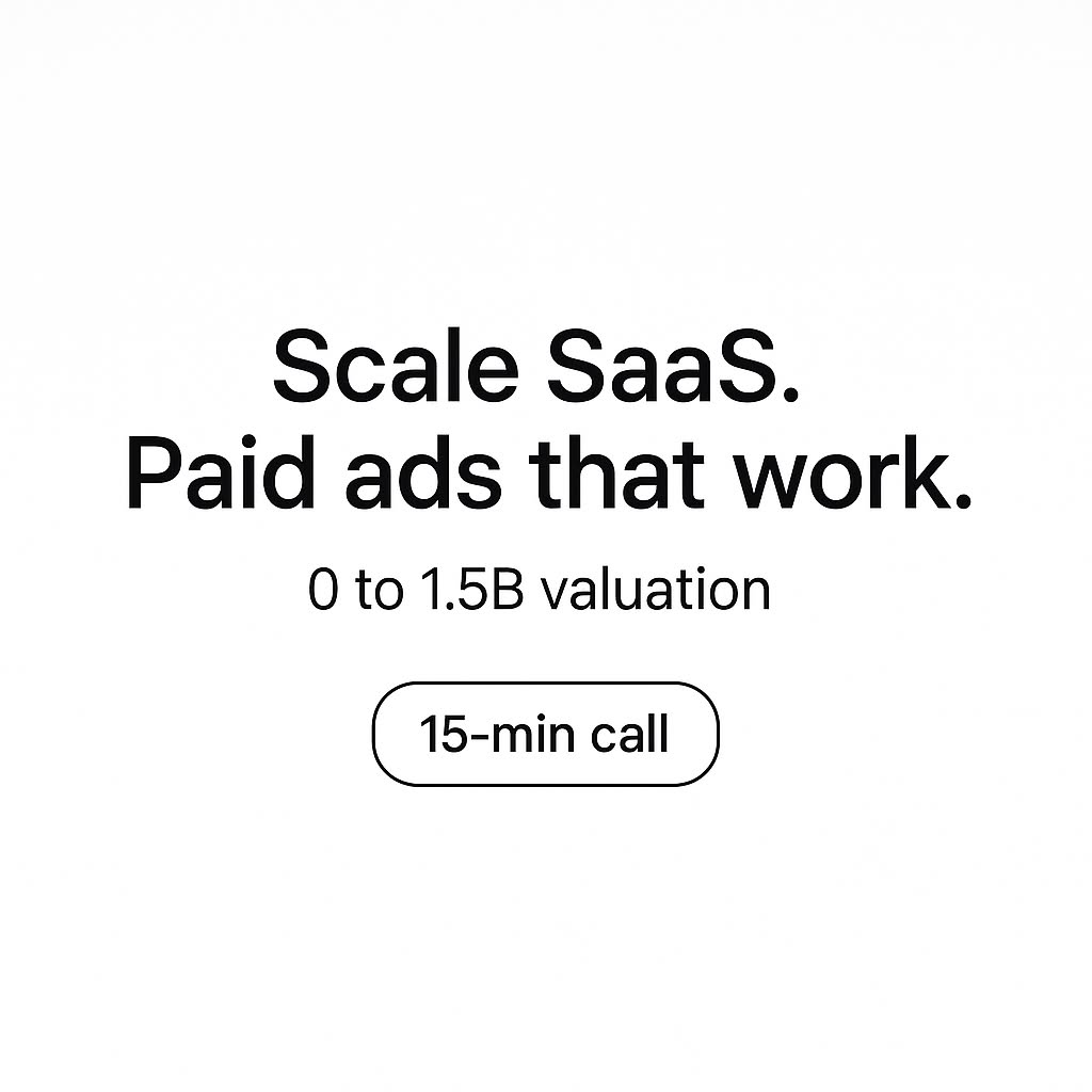 Auston Troyer Facebook ad: Grow your SaaS MRR