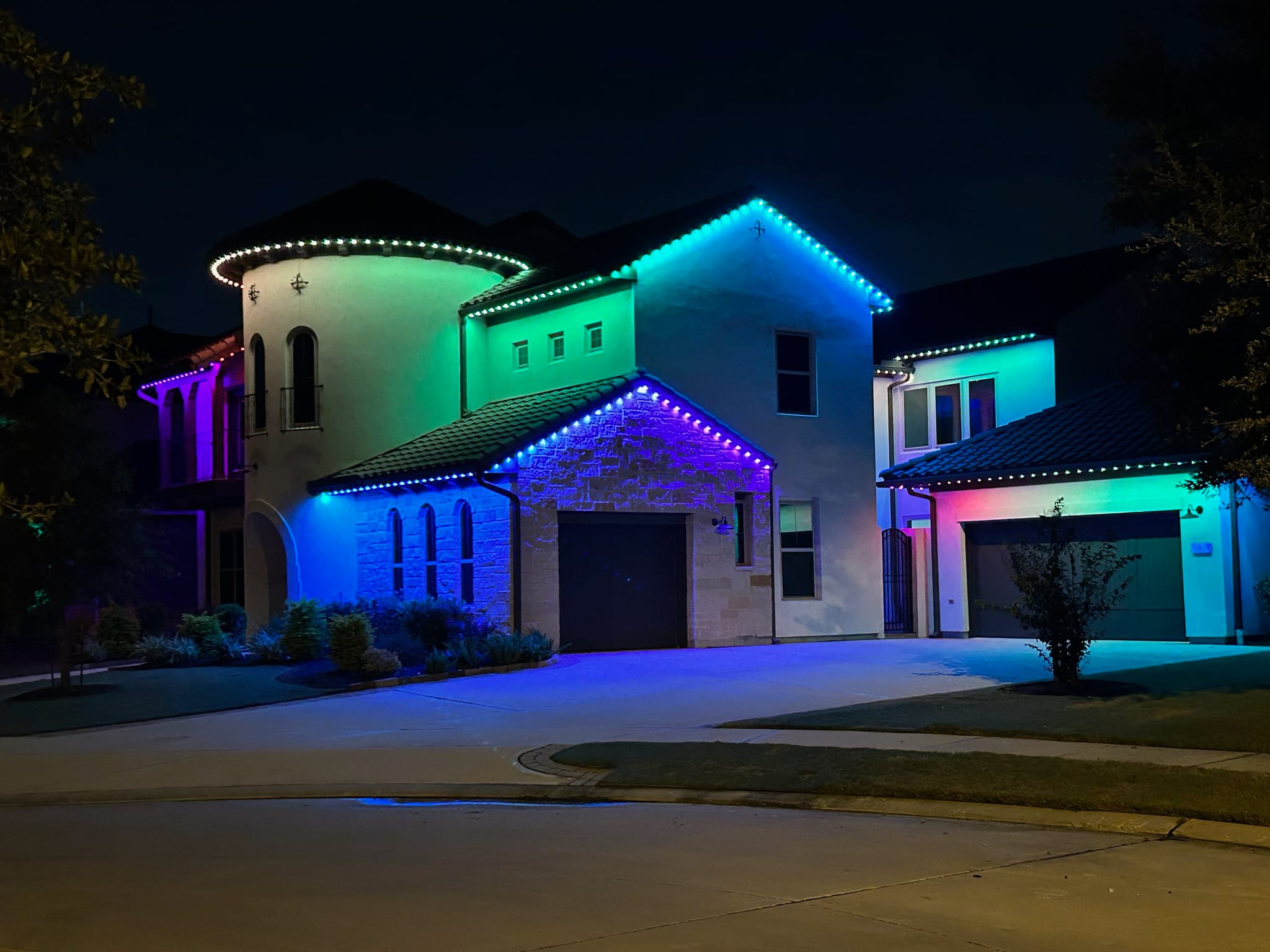 Prime Lighting Solutions Facebook ad: Premier Installers of Permanent Holiday lighting used for…