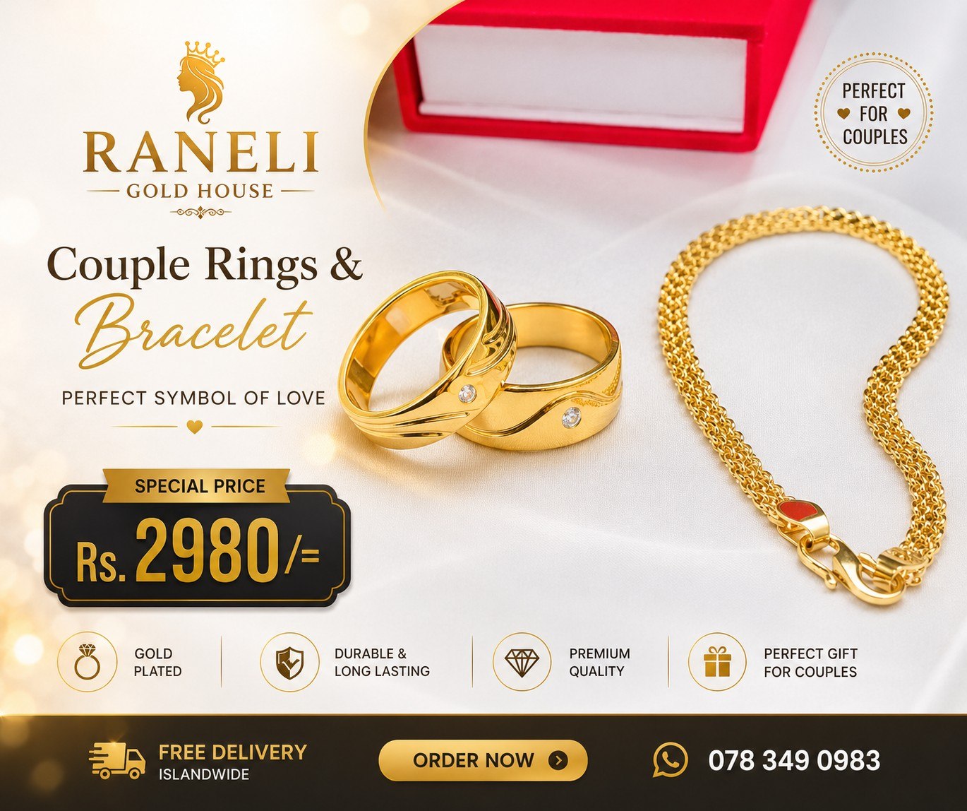 Raneli Gold House Facebook ad: Chat with us