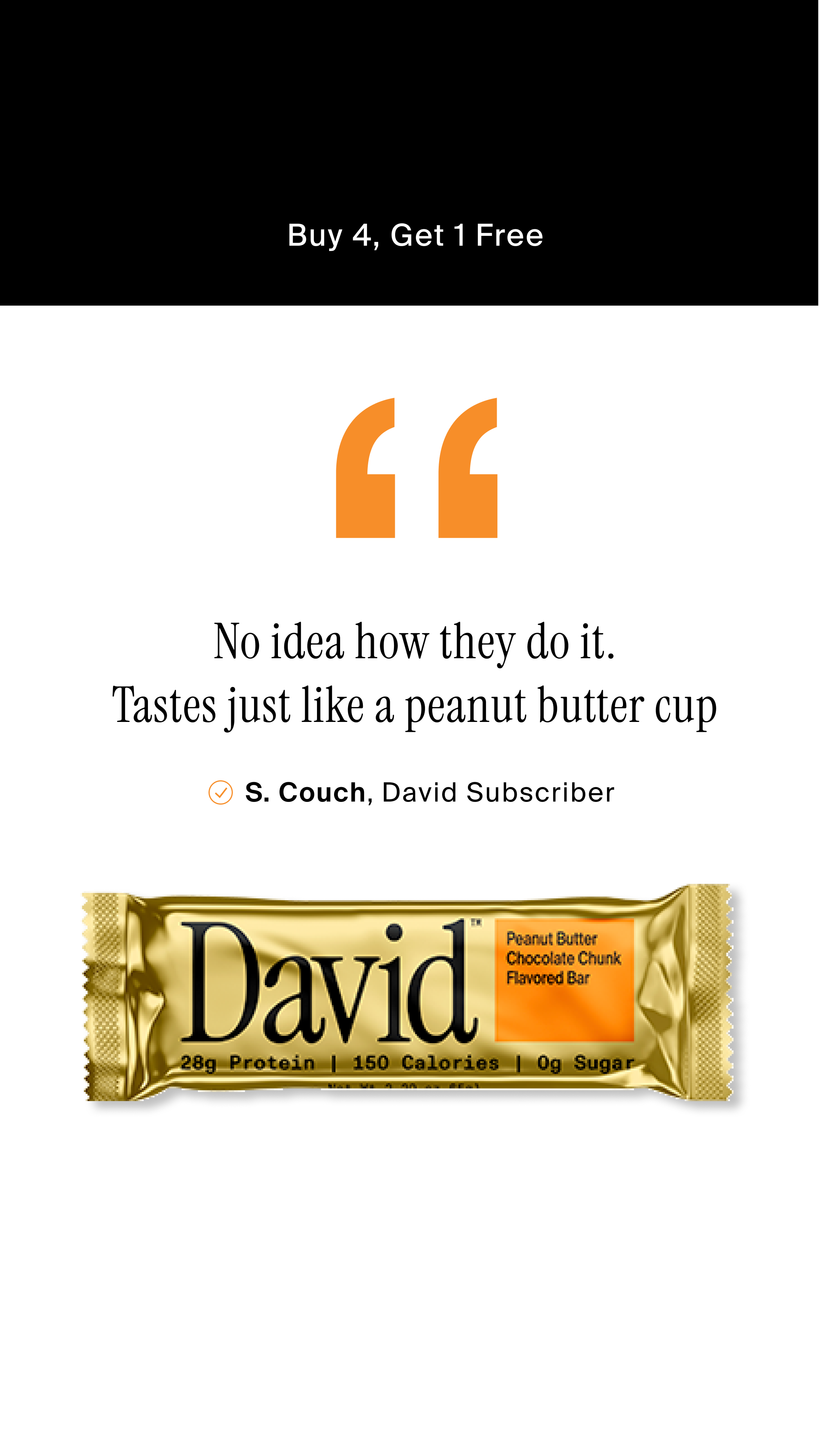 David Protein Facebook ad
