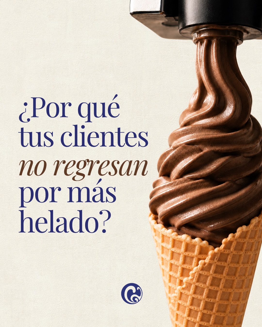 Colday Facebook ad: Cuando la base de tu helado de chocolate…