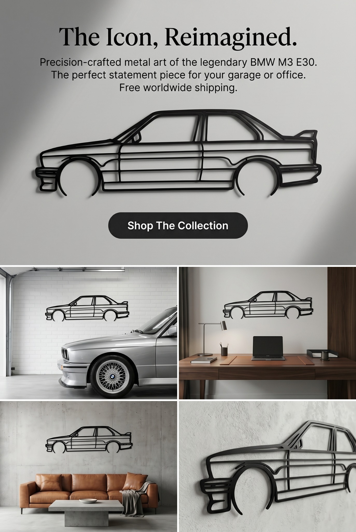 Lehtly Facebook ad: Premium Metal Car Silhouettes