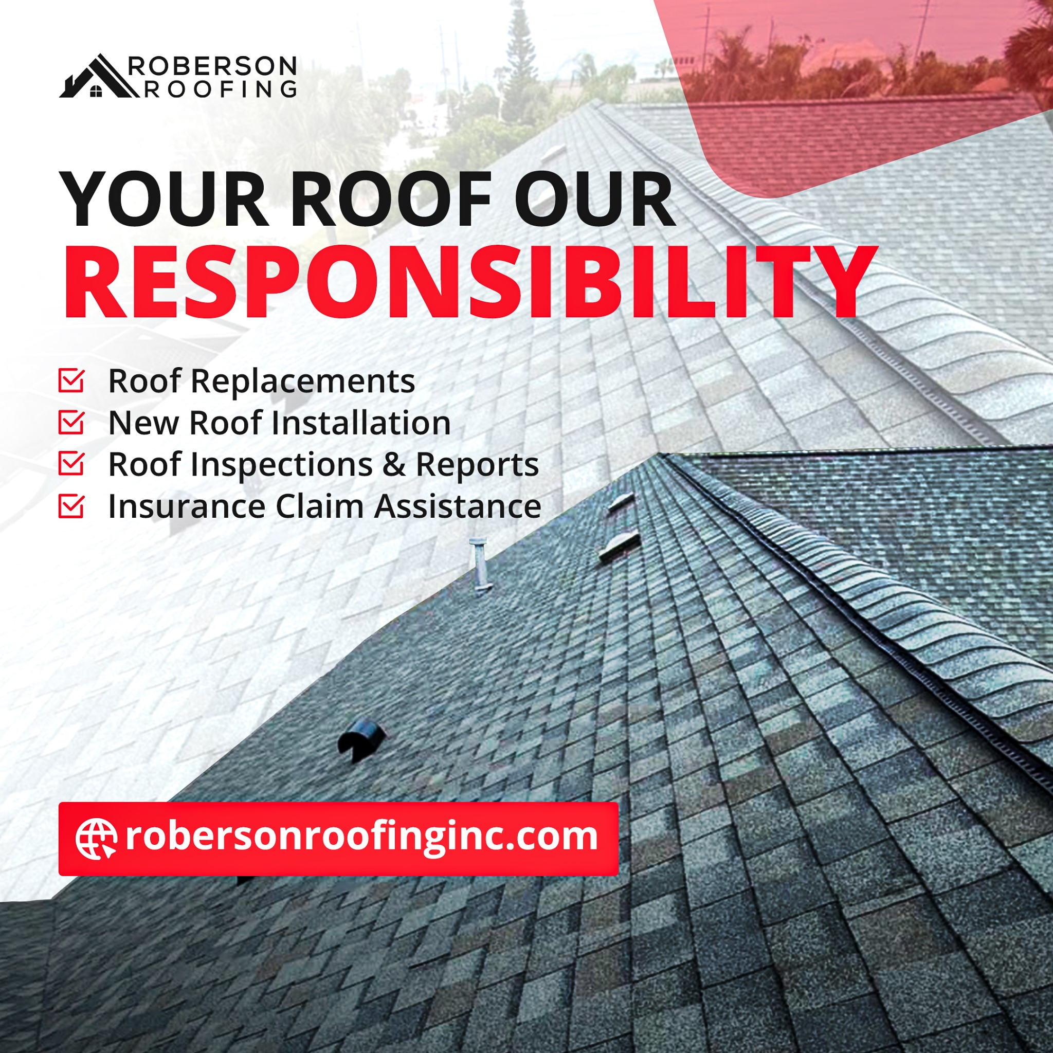 Roberson Roofing, Inc. Facebook ad
