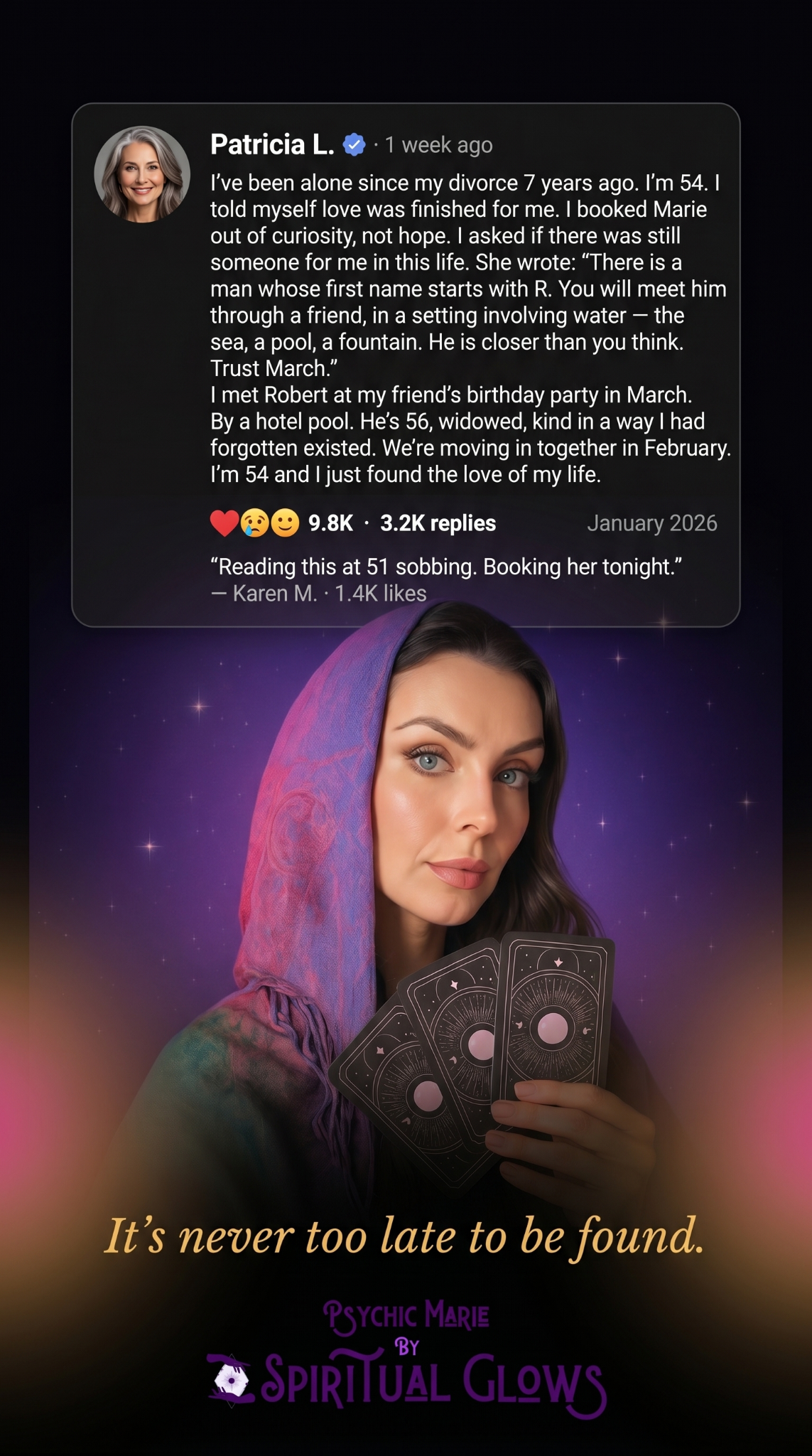 Try Psychic Marie Facebook ad