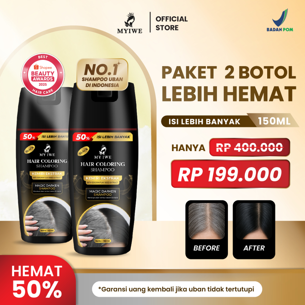 Myiwe Hair Coloring Shampoo Facebook ad