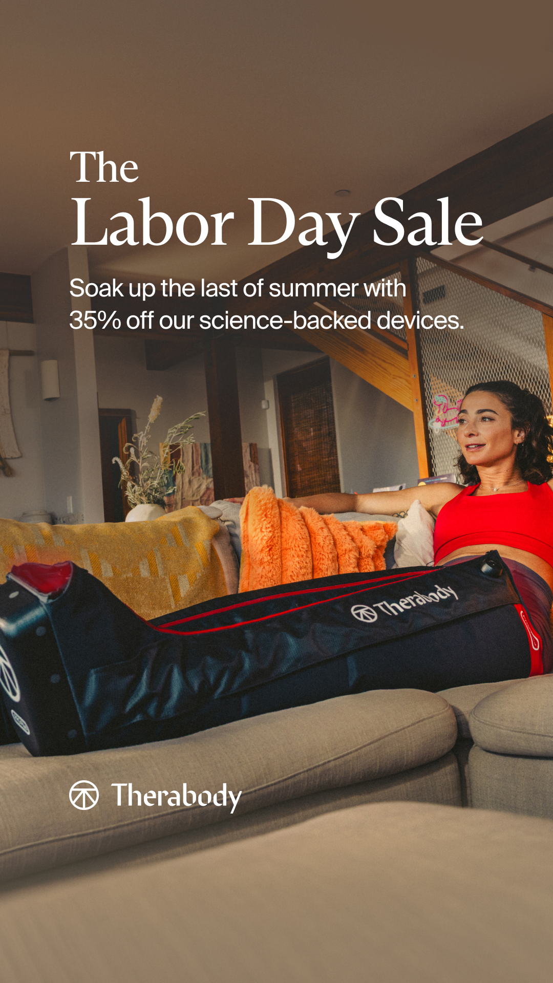 Therabody Facebook ad: Labor Day Deals