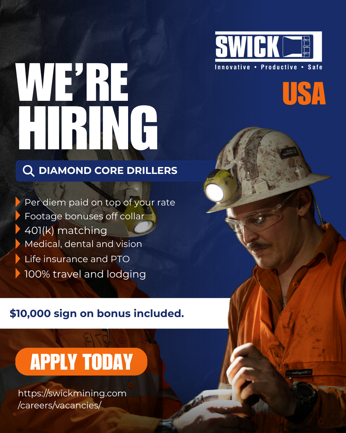 Swick Mining Services Facebook ad
