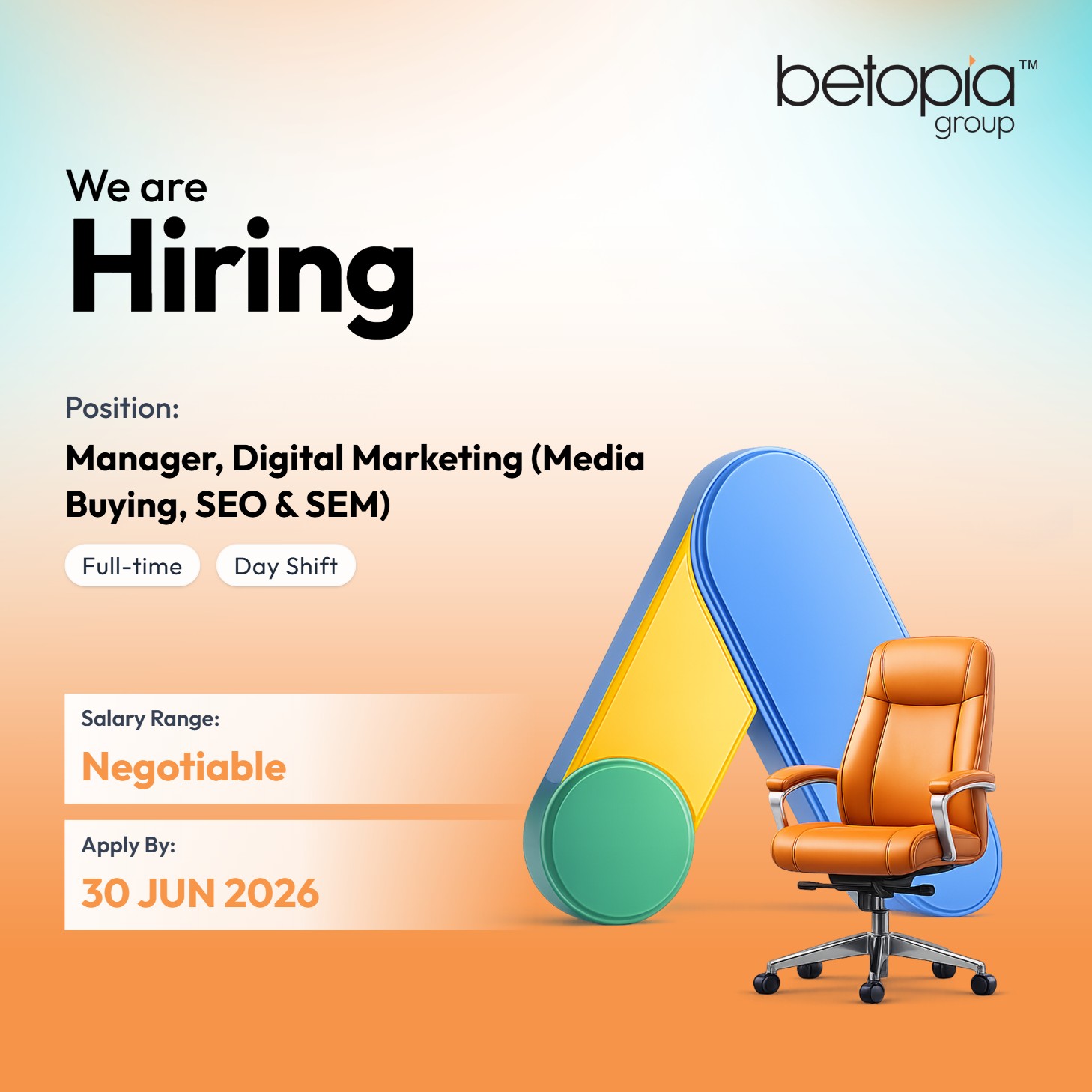 Career at Betopia Facebook ad: Betopia Group is hiring a highly skilled, fast-movingโฆ