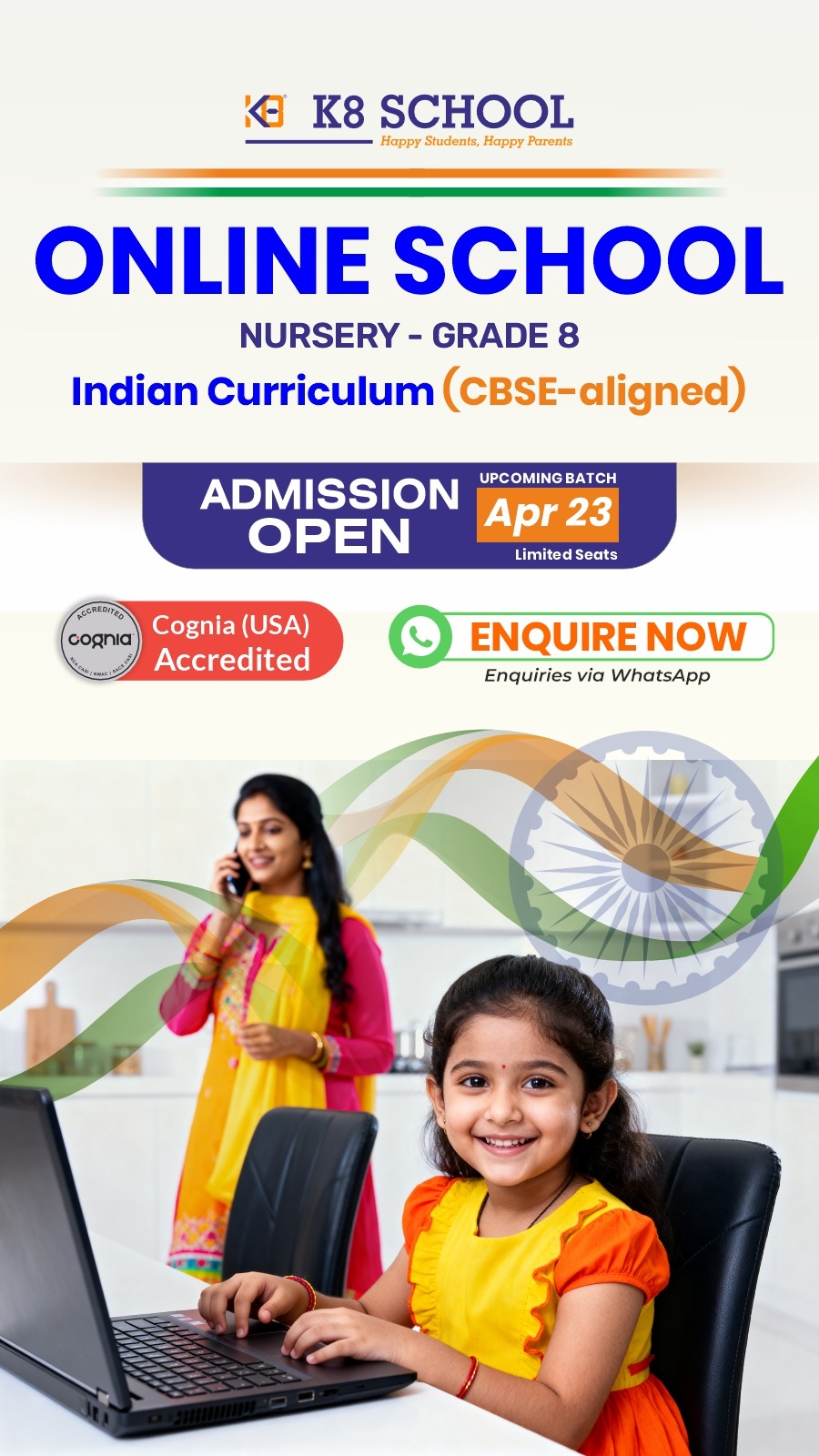 K8 School Facebook ad