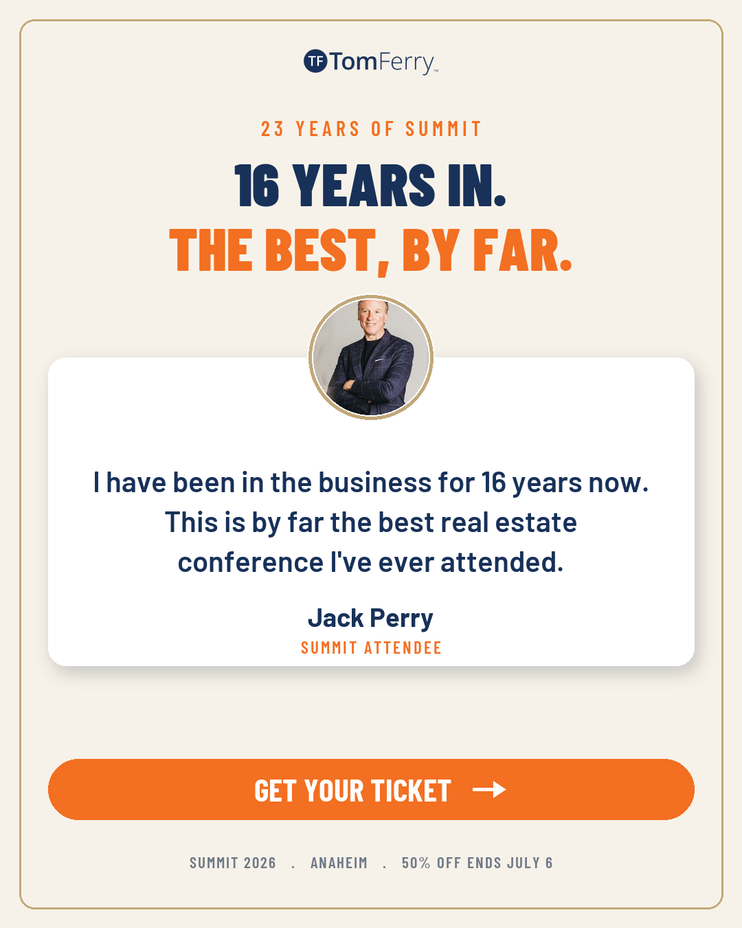 Tom Ferry Facebook ad