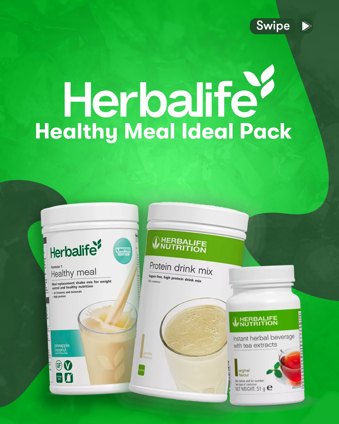 Herbalife Facebook ad: Trying to eat better while managing work, family…