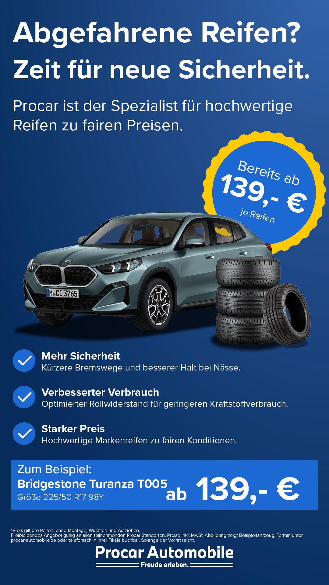 Procar Automobile Facebook ad: Räder- und Reifenservice