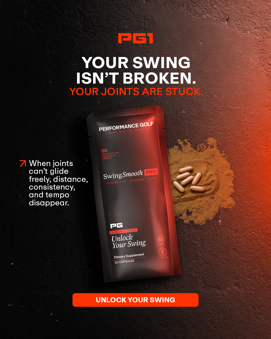 Performance Golf Facebook ad