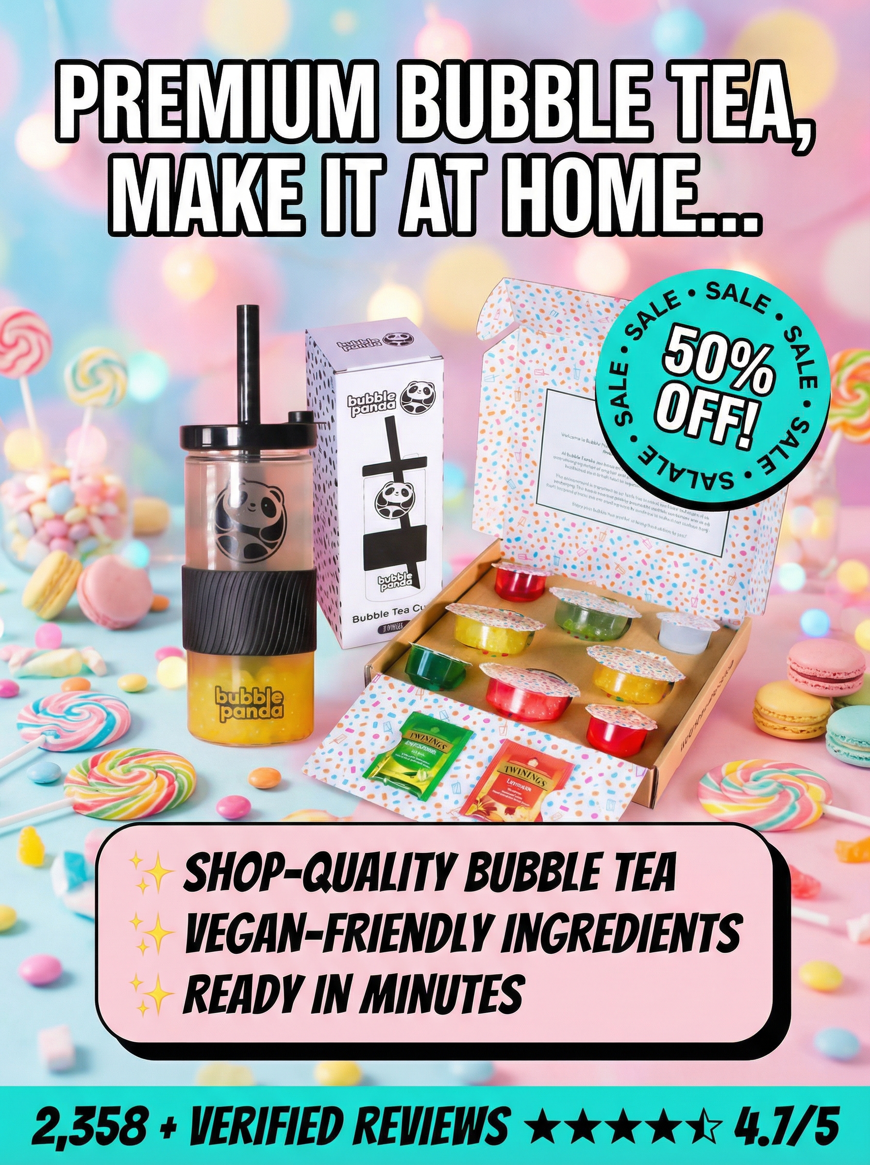 Bubble Panda Facebook ad